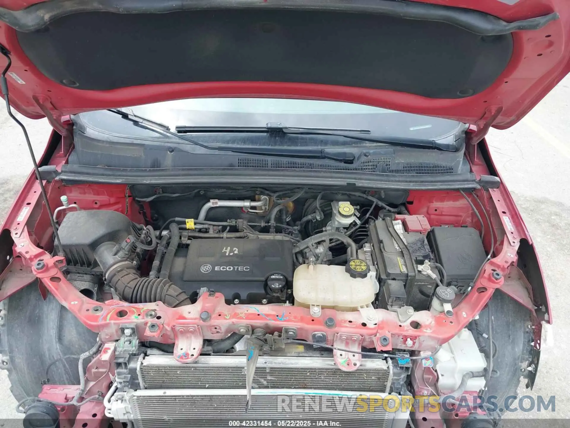 10 Фотография поврежденного автомобиля KL4CJASB1KB726000 BUICK ENCORE 2019