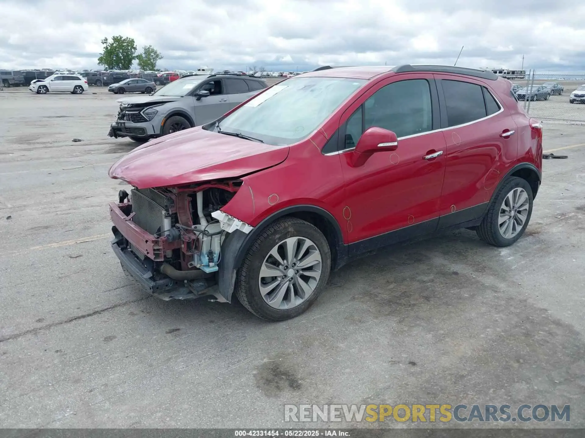 2 Фотография поврежденного автомобиля KL4CJASB1KB726000 BUICK ENCORE 2019
