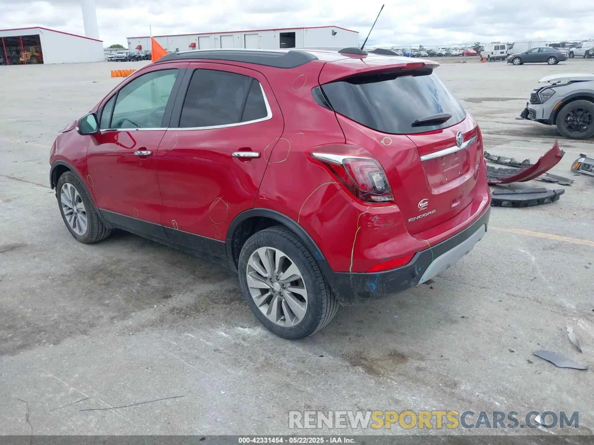 3 Фотография поврежденного автомобиля KL4CJASB1KB726000 BUICK ENCORE 2019