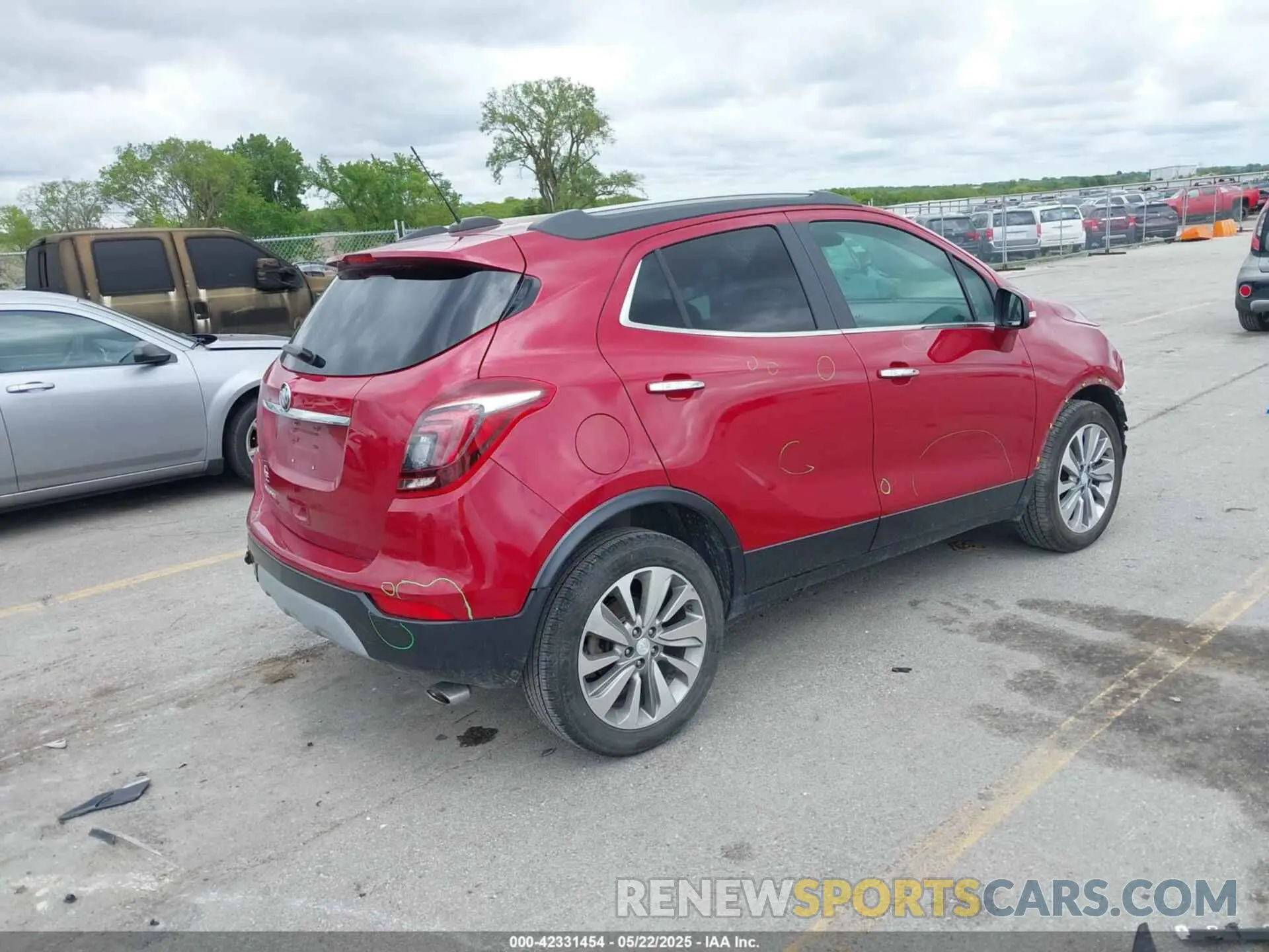 4 Фотография поврежденного автомобиля KL4CJASB1KB726000 BUICK ENCORE 2019