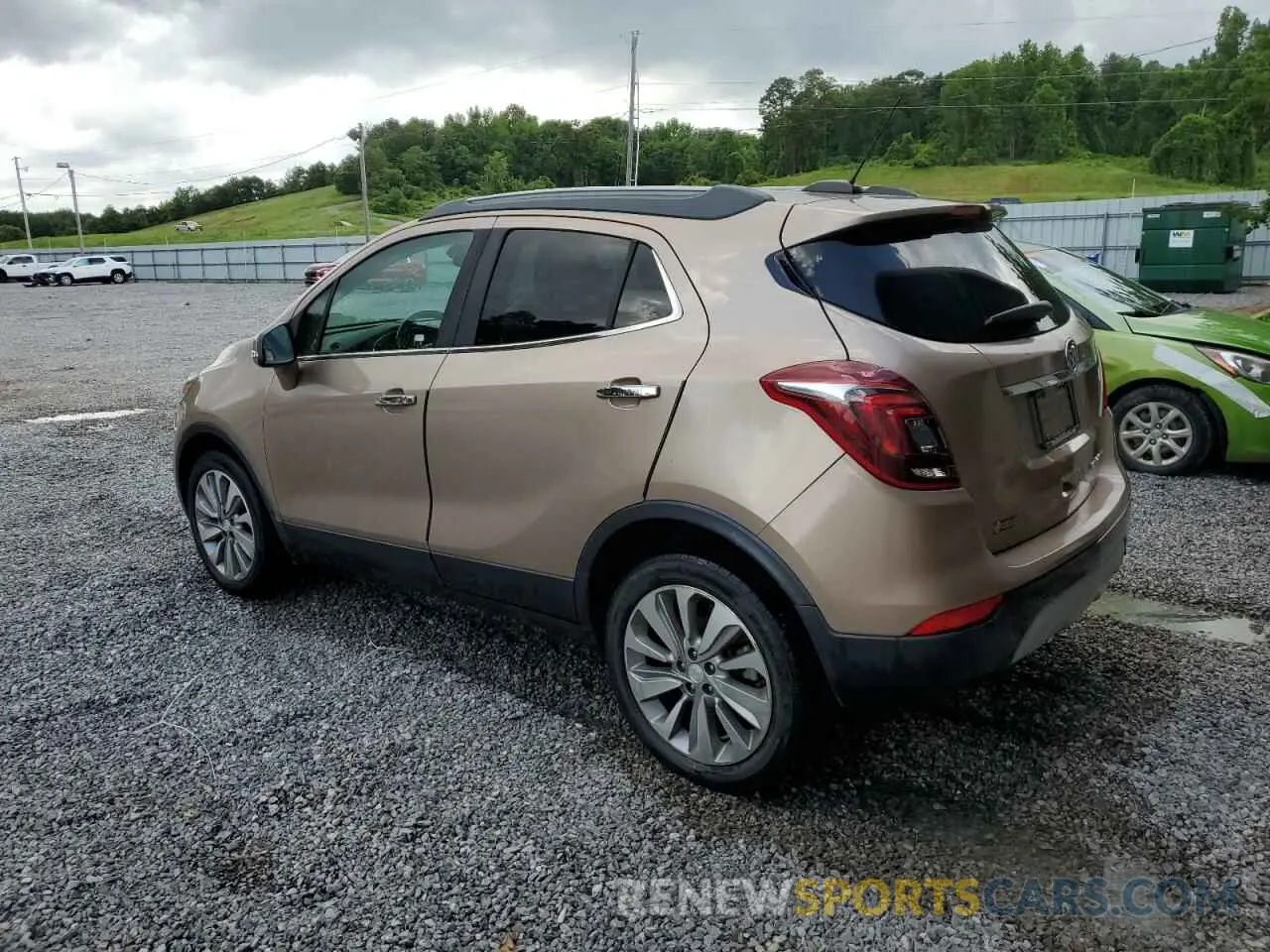 2 Фотография поврежденного автомобиля KL4CJASB1KB761166 BUICK ENCORE 2019