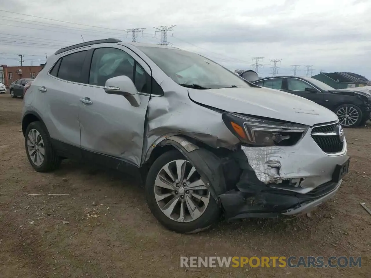 4 Фотография поврежденного автомобиля KL4CJASB3KB708355 BUICK ENCORE 2019