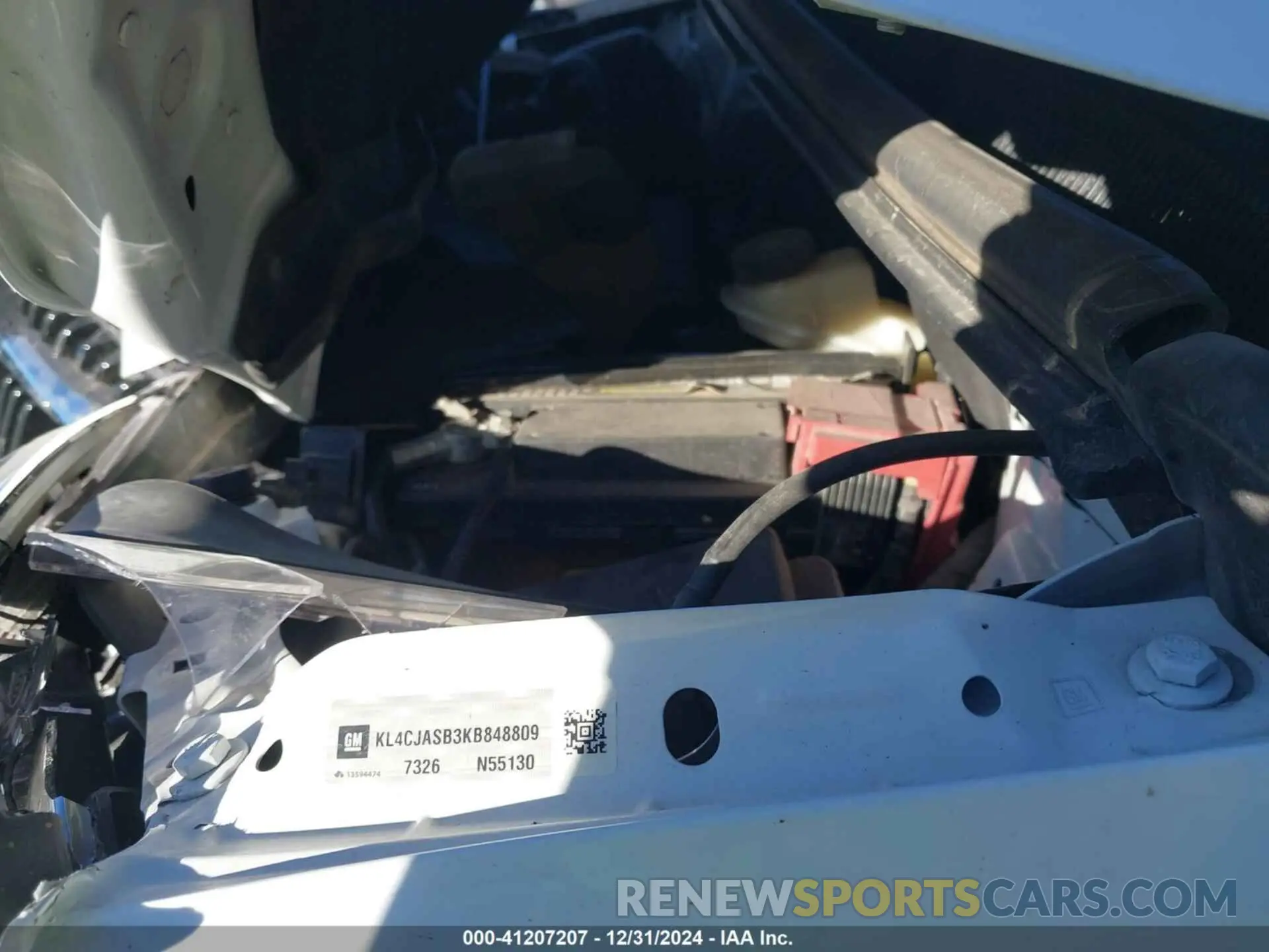 10 Photograph of a damaged car KL4CJASB3KB848809 BUICK ENCORE 2019