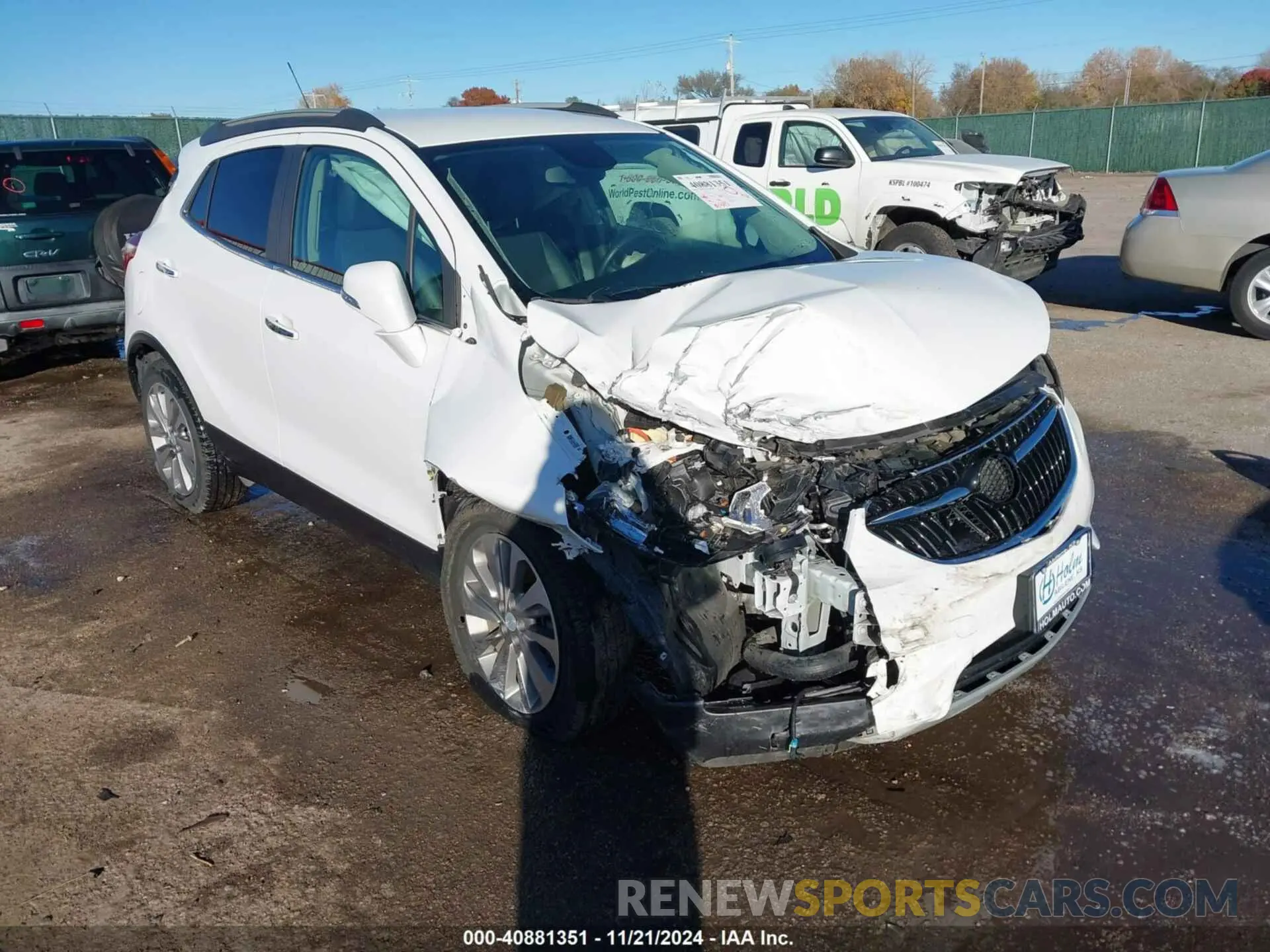 1 Photograph of a damaged car KL4CJASB4KB897596 BUICK ENCORE 2019