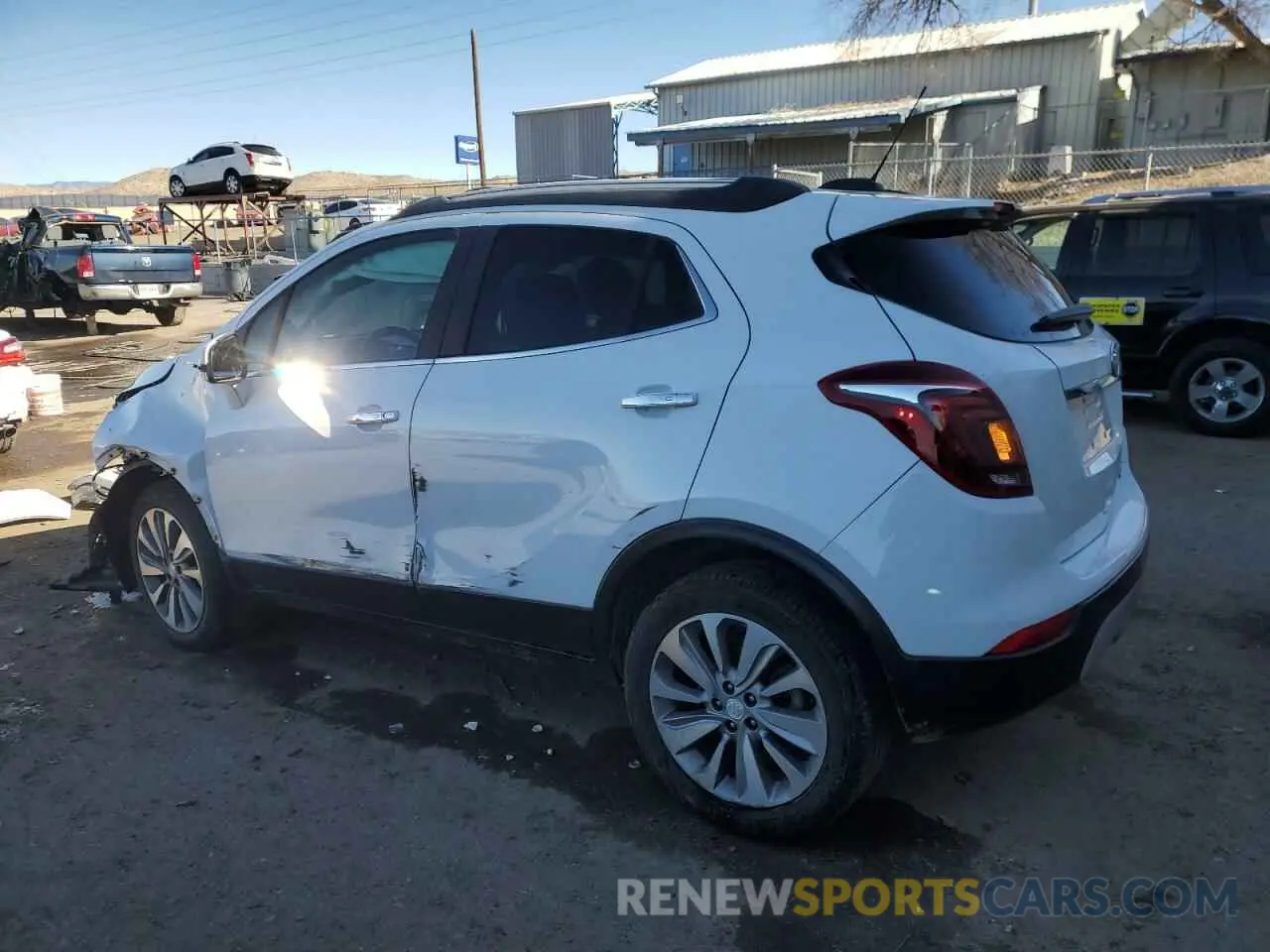 2 Фотография поврежденного автомобиля KL4CJASB4KB907995 BUICK ENCORE 2019
