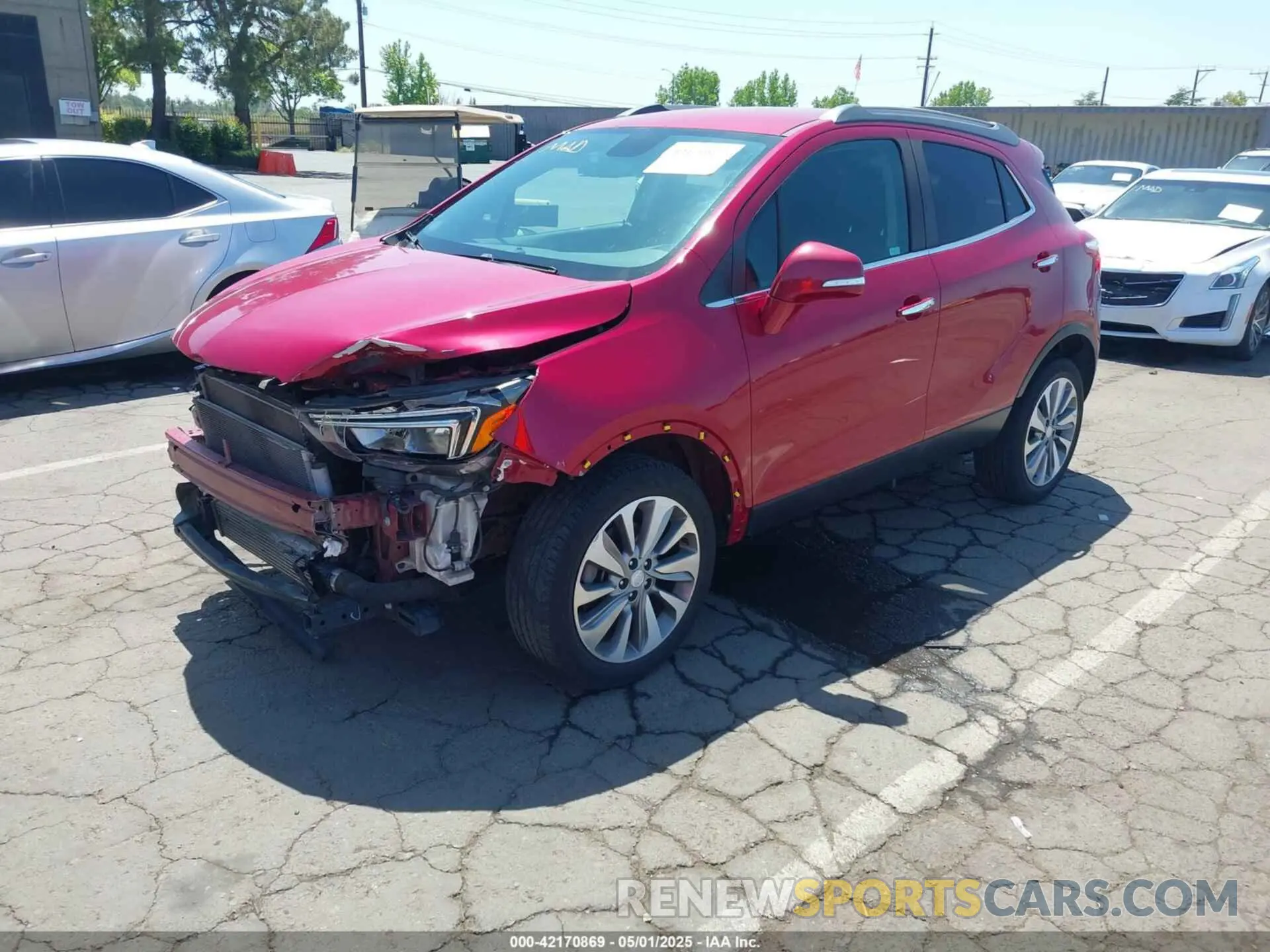 2 Фотография поврежденного автомобиля KL4CJASB5KB837813 BUICK ENCORE 2019