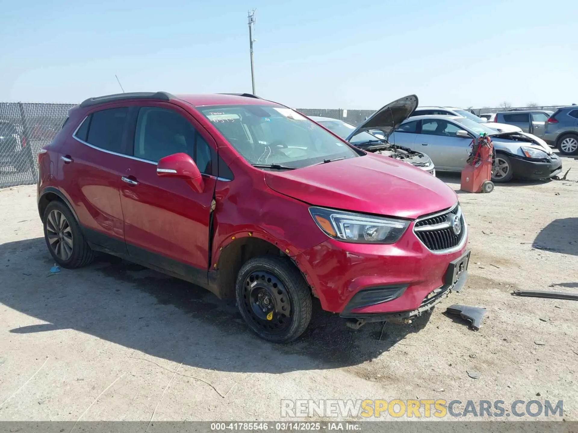 1 Фотография поврежденного автомобиля KL4CJASB6KB728714 BUICK ENCORE 2019