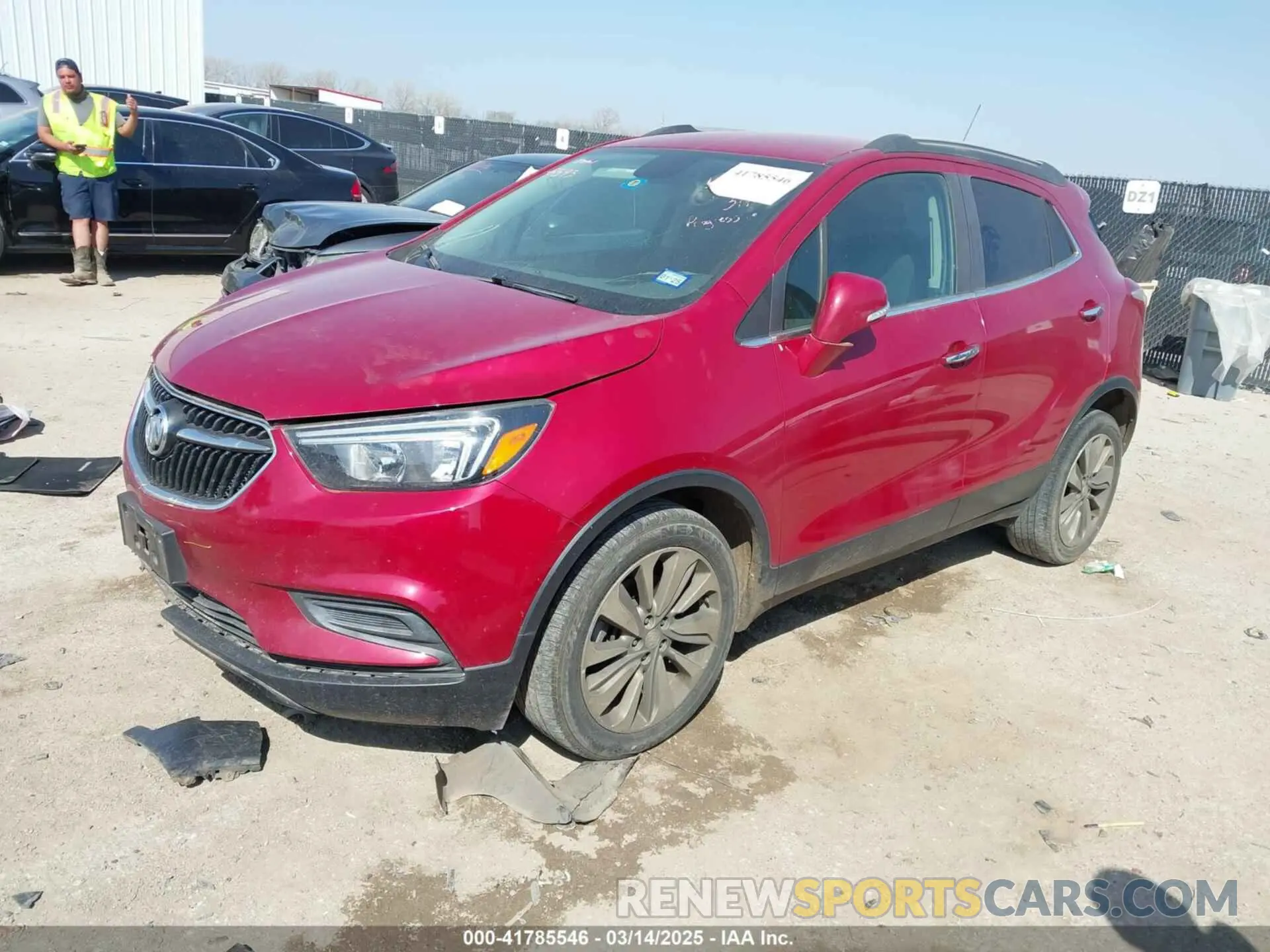 2 Фотография поврежденного автомобиля KL4CJASB6KB728714 BUICK ENCORE 2019