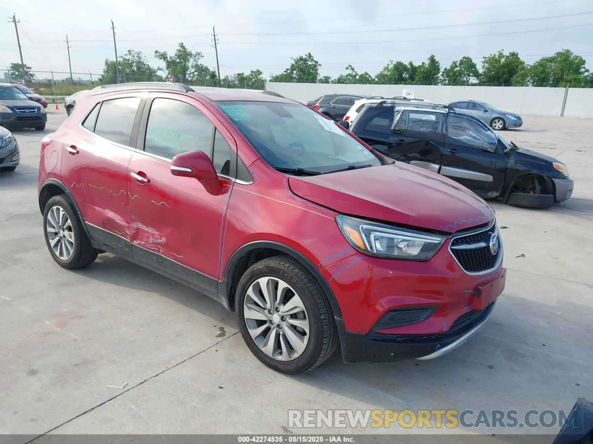 1 Фотография поврежденного автомобиля KL4CJASB6KB731435 BUICK ENCORE 2019