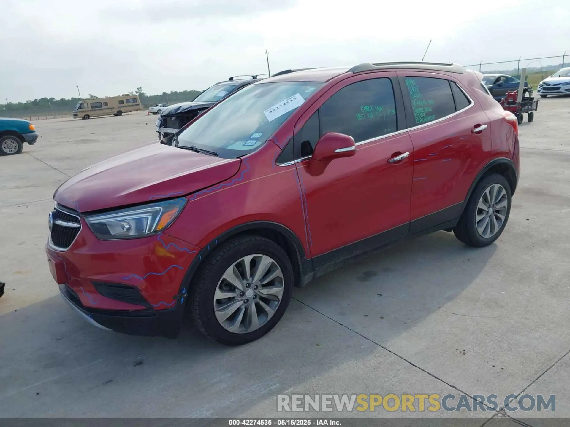 2 Фотография поврежденного автомобиля KL4CJASB6KB731435 BUICK ENCORE 2019