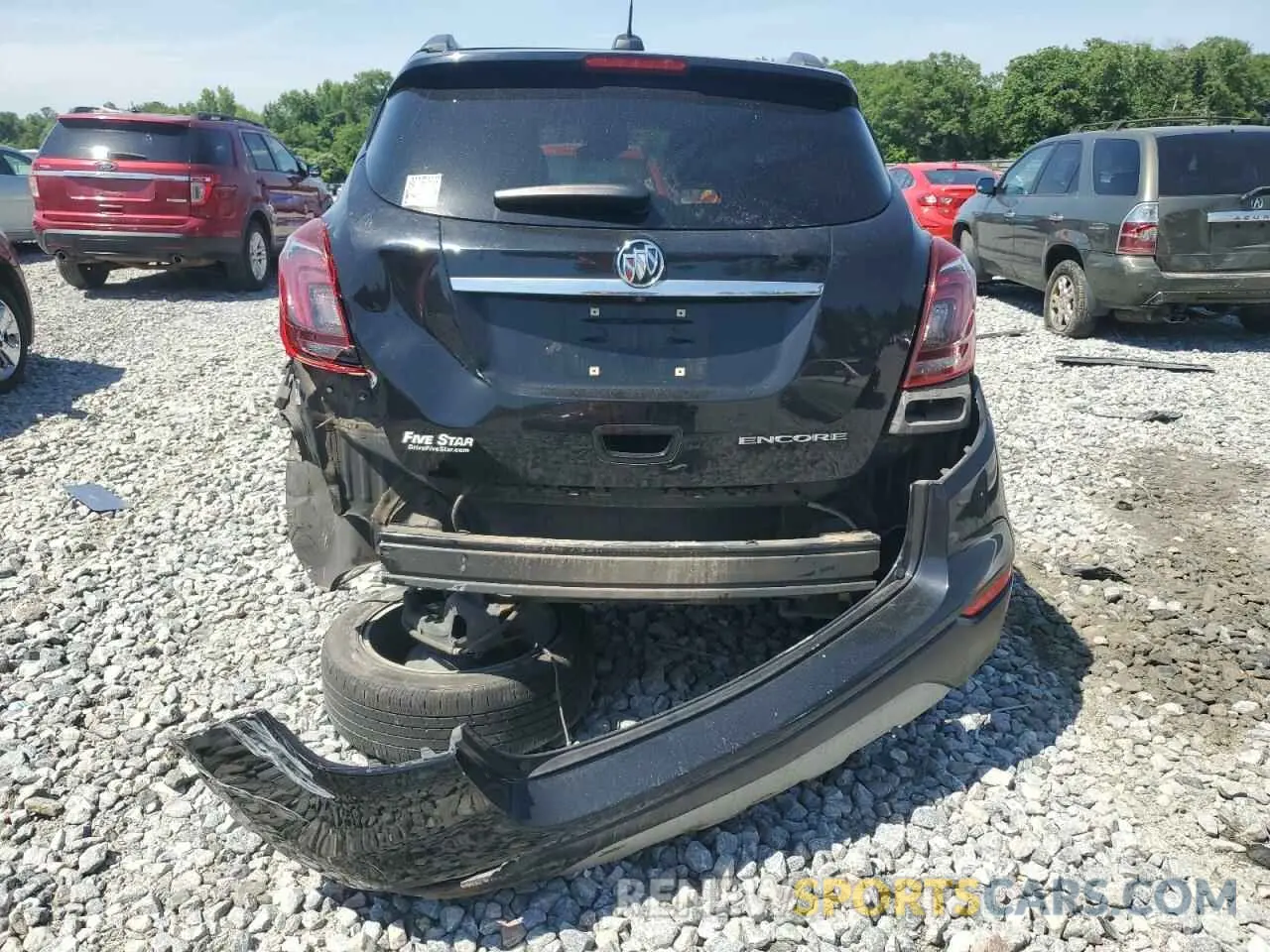 6 Фотография поврежденного автомобиля KL4CJASB6KB855012 BUICK ENCORE 2019
