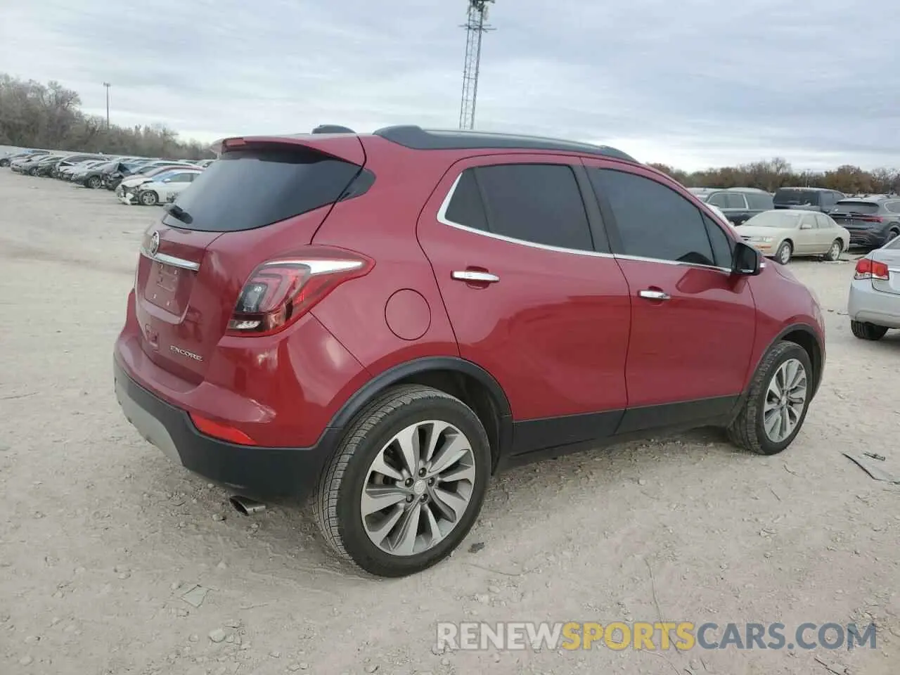 3 Фотография поврежденного автомобиля KL4CJASB6KB857696 BUICK ENCORE 2019