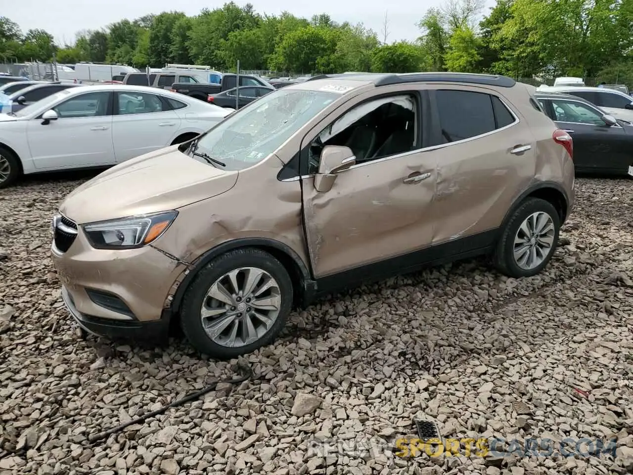 1 Photograph of a damaged car KL4CJASB6KB911479 BUICK ENCORE 2019