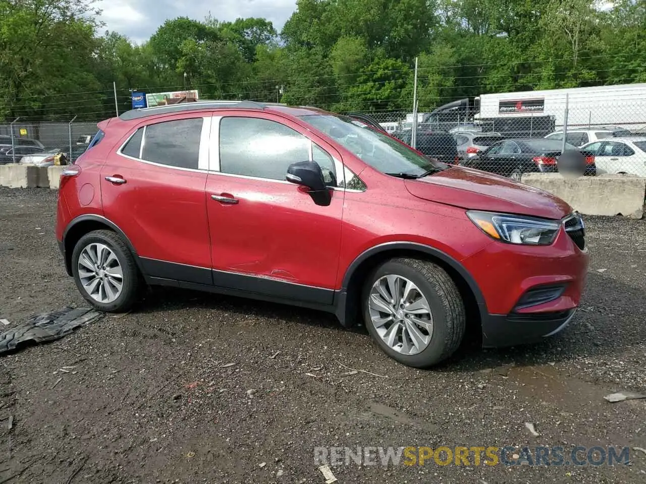 4 Фотография поврежденного автомобиля KL4CJASB7KB700761 BUICK ENCORE 2019
