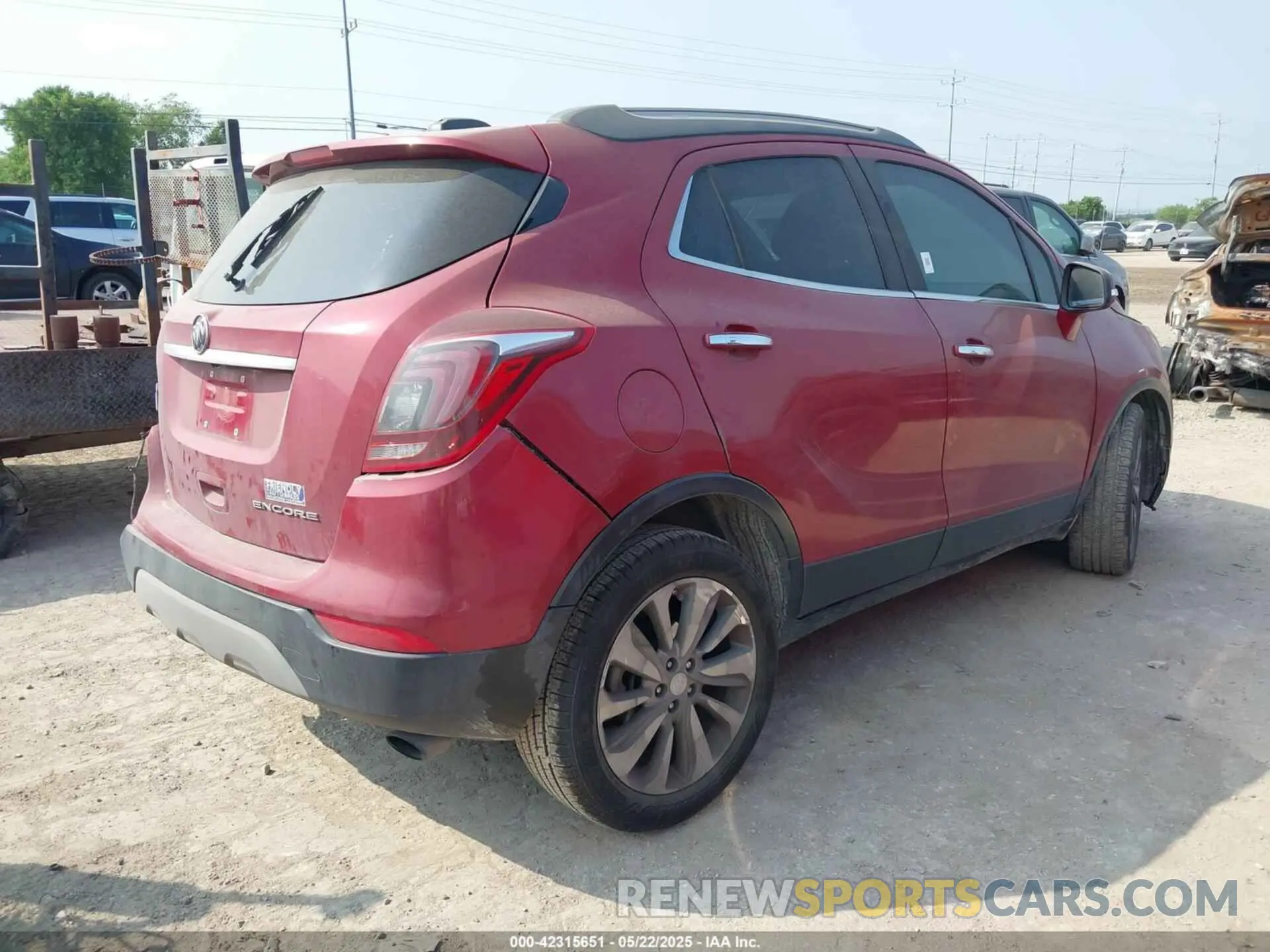 4 Фотография поврежденного автомобиля KL4CJASB7KB705006 BUICK ENCORE 2019