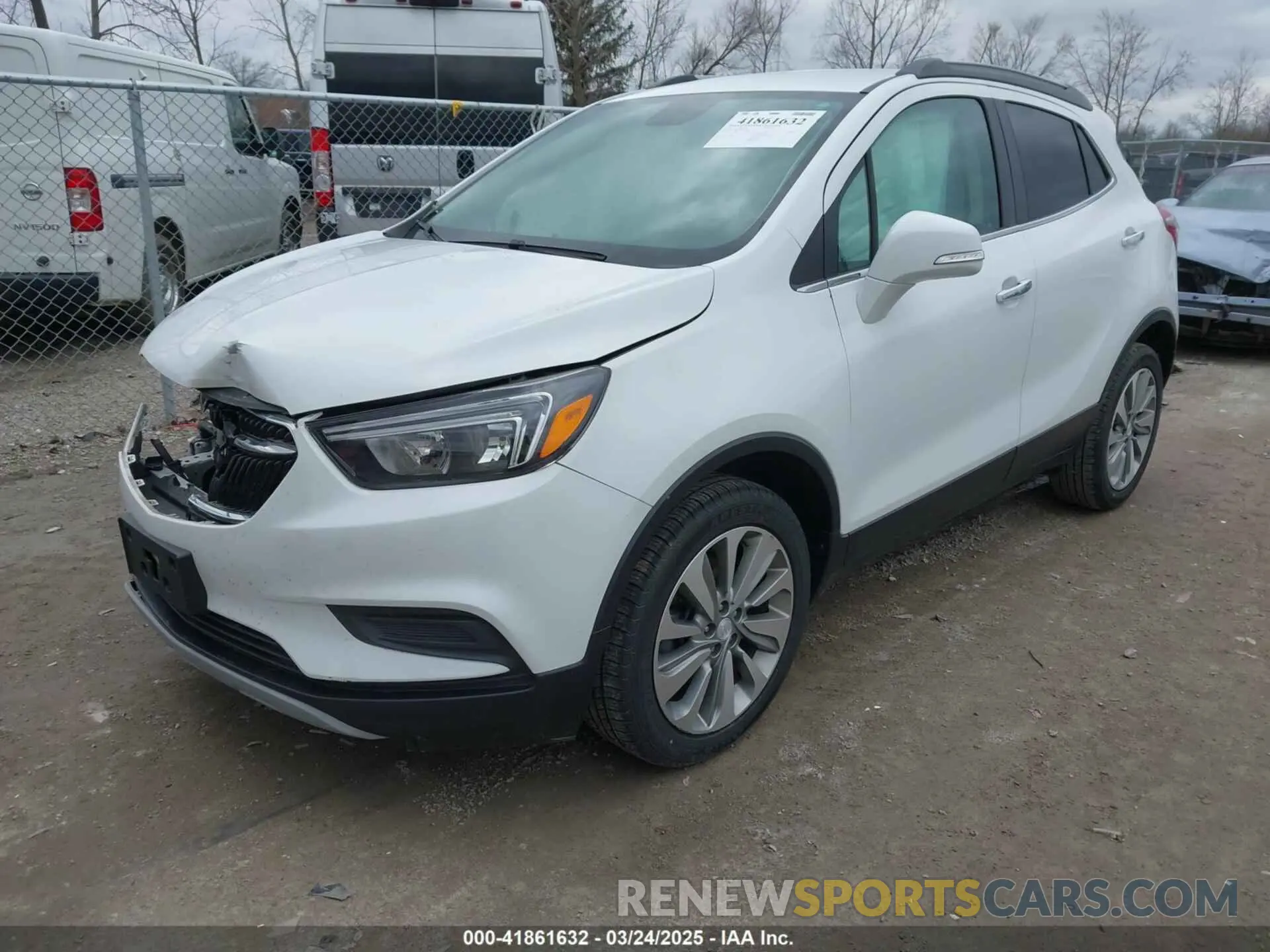 2 Фотография поврежденного автомобиля KL4CJASB7KB707421 BUICK ENCORE 2019