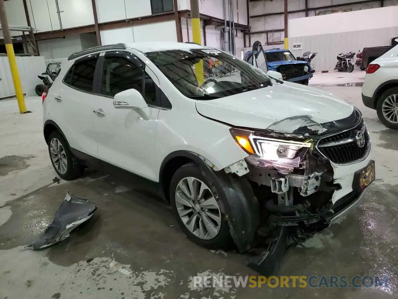 4 Фотография поврежденного автомобиля KL4CJASB7KB814985 BUICK ENCORE 2019