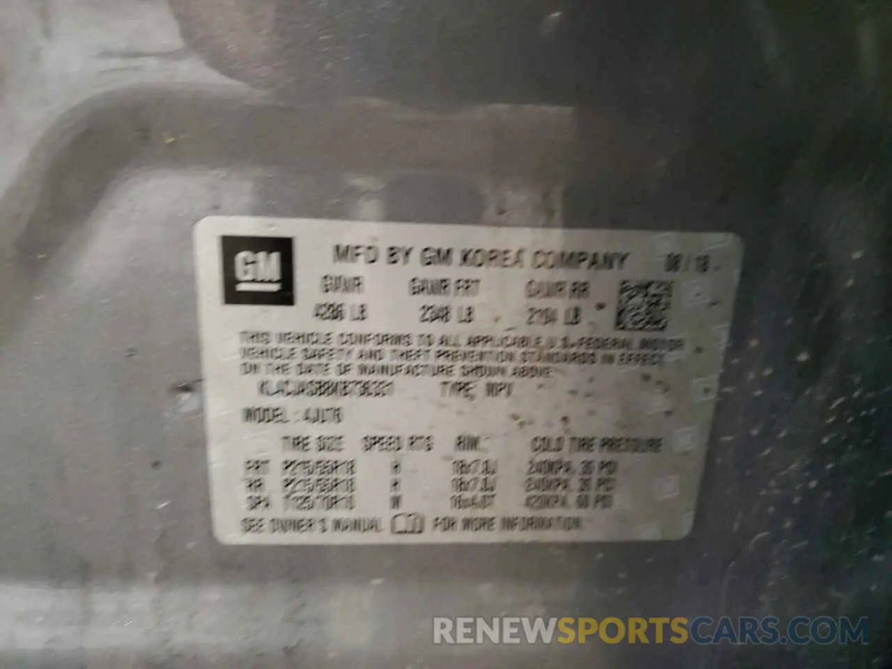 14 Фотография поврежденного автомобиля KL4CJASB8KB736331 BUICK ENCORE 2019
