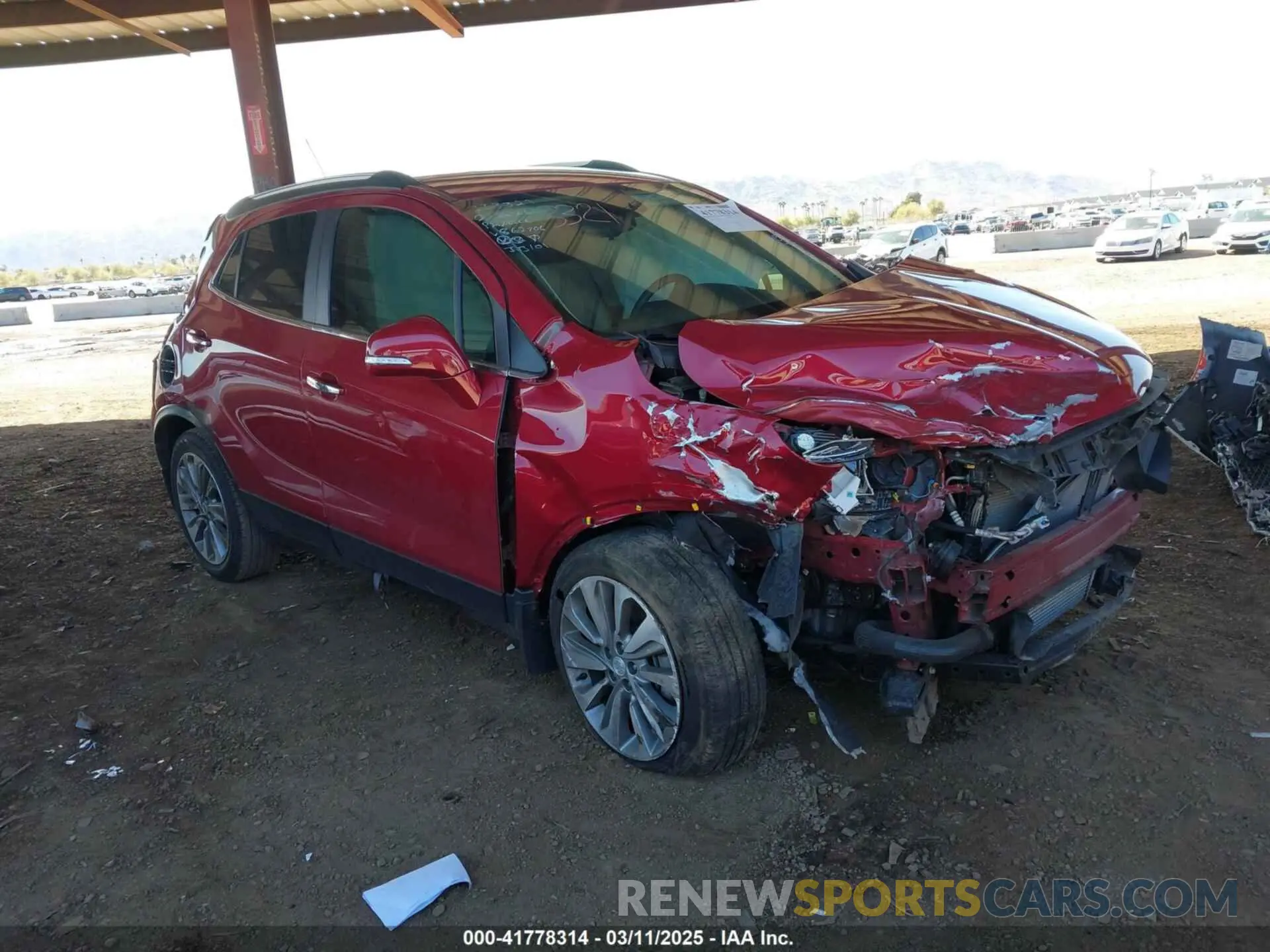 1 Фотография поврежденного автомобиля KL4CJASB8KB862706 BUICK ENCORE 2019