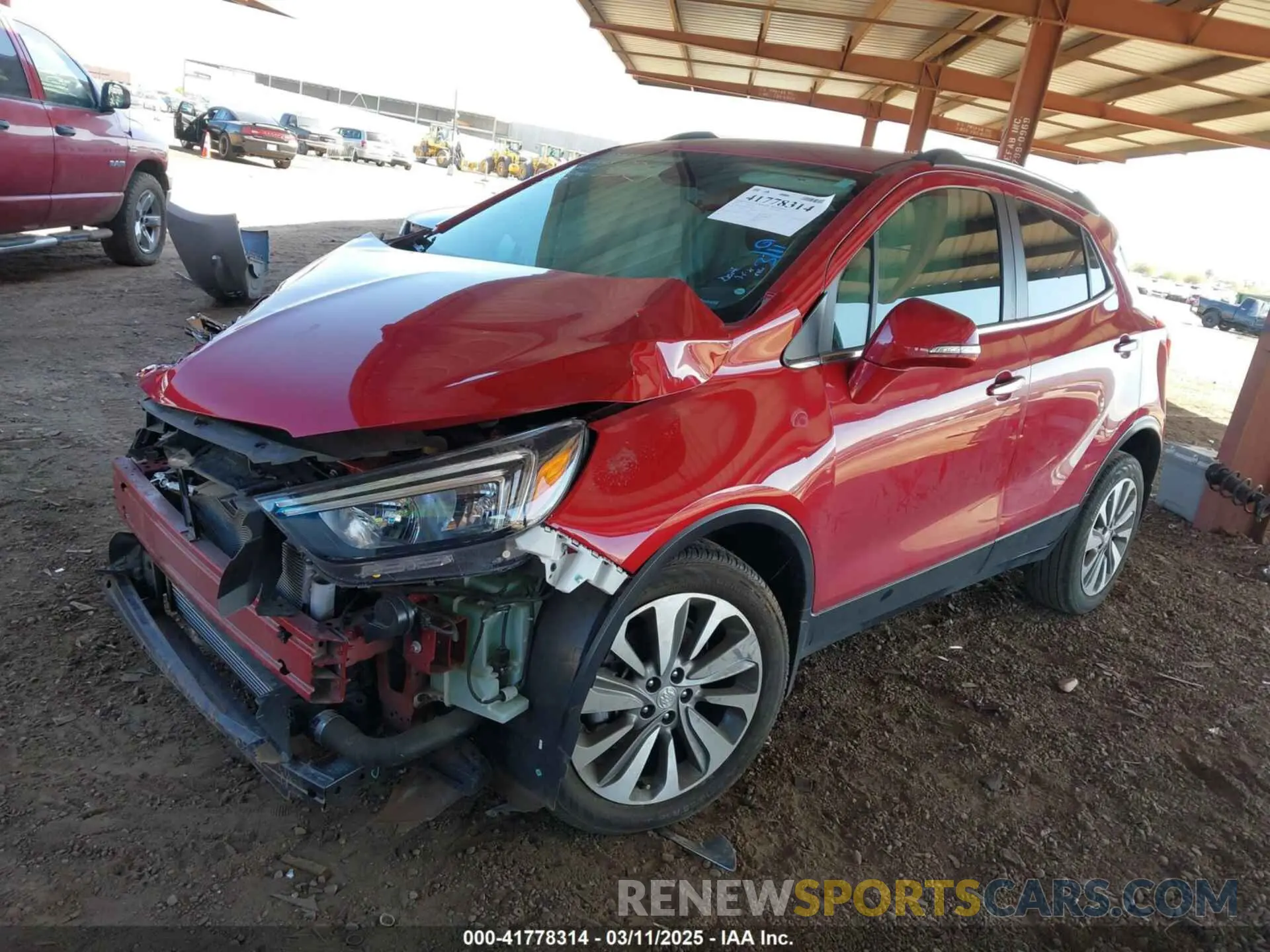 2 Фотография поврежденного автомобиля KL4CJASB8KB862706 BUICK ENCORE 2019