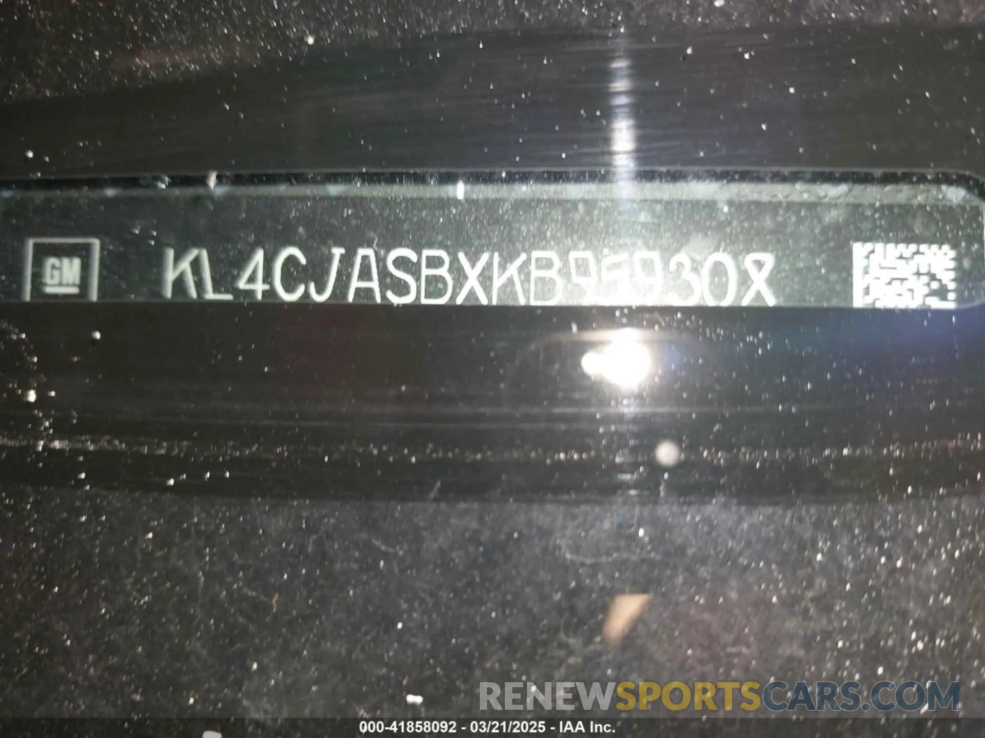 9 Фотография поврежденного автомобиля KL4CJASBXKB959308 BUICK ENCORE 2019