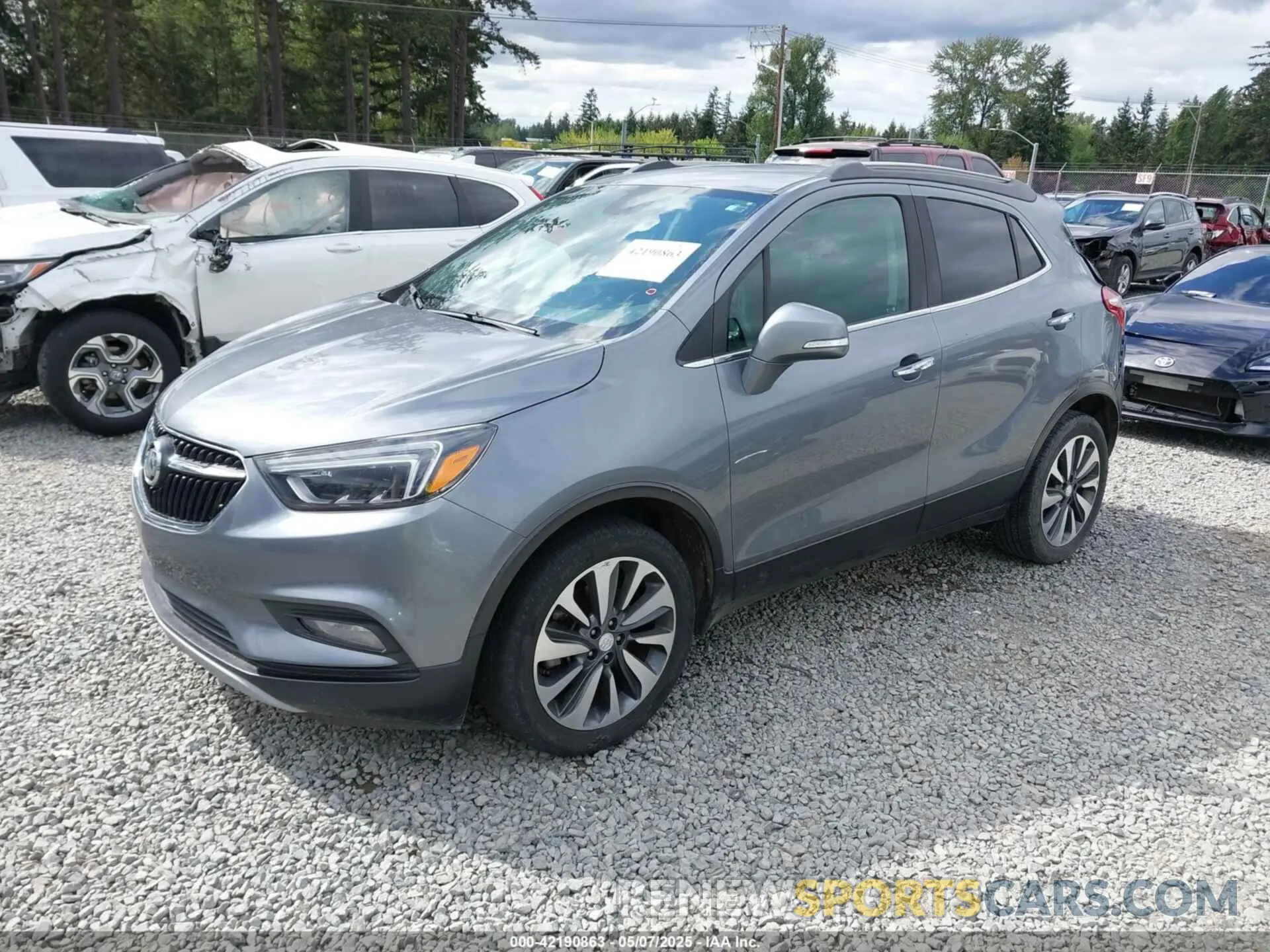 2 Фотография поврежденного автомобиля KL4CJCSM7KB781435 BUICK ENCORE 2019
