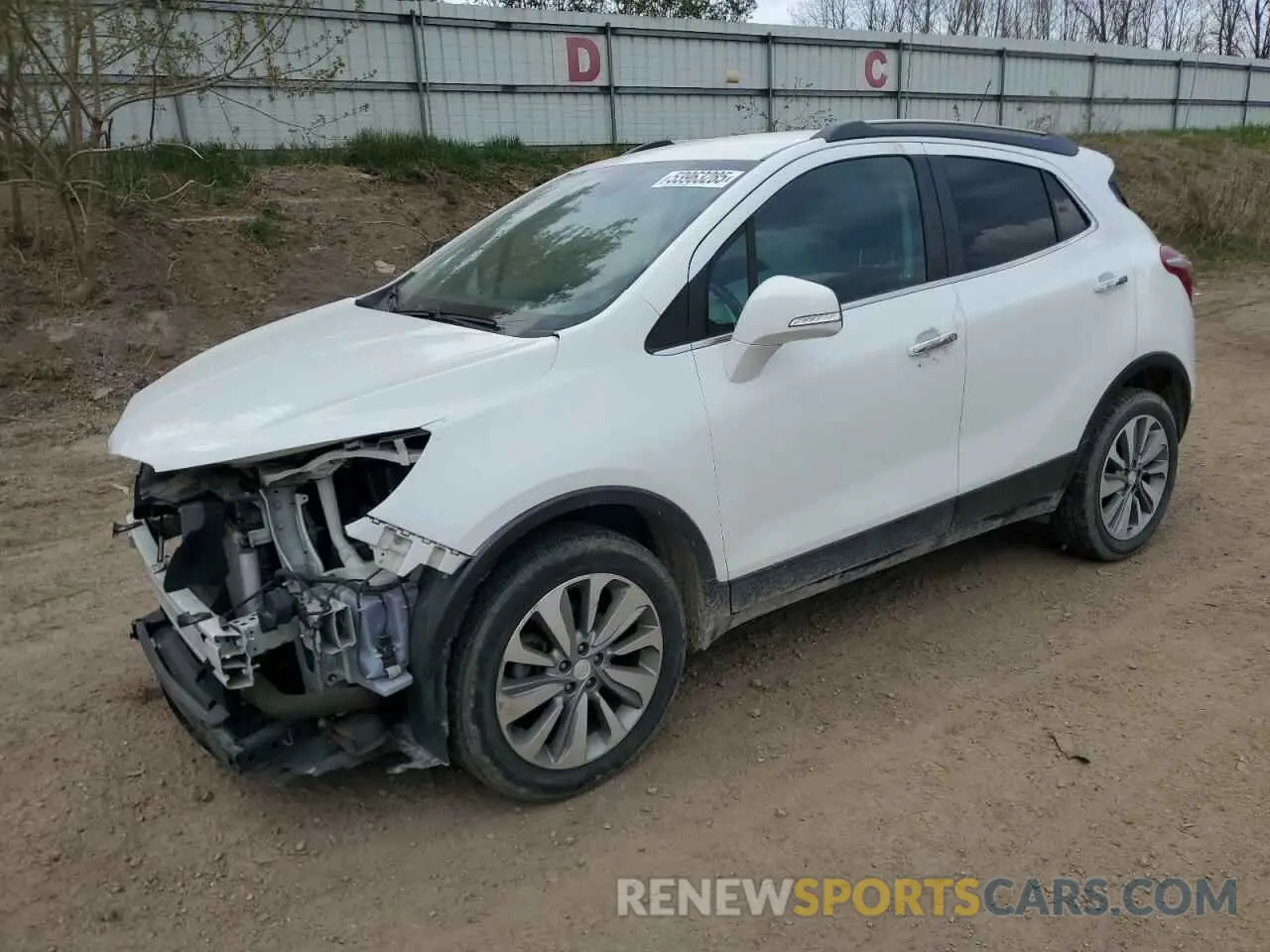 1 Фотография поврежденного автомобиля KL4CJESB2KB740219 BUICK ENCORE 2019