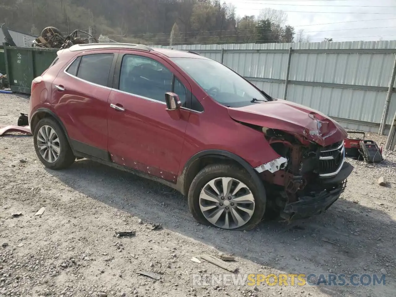 4 Фотография поврежденного автомобиля KL4CJESB3KB759698 BUICK ENCORE 2019