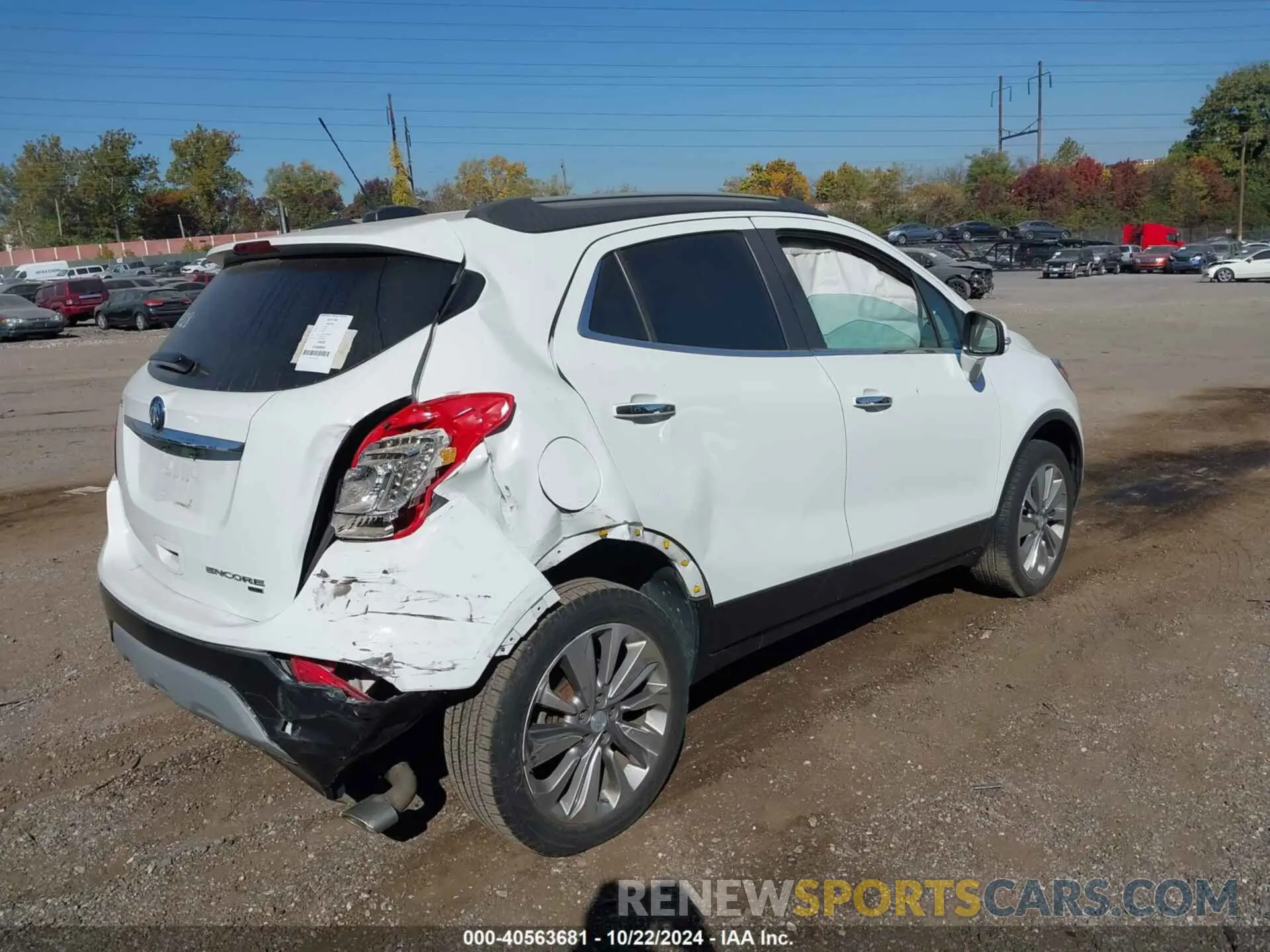 4 Фотография поврежденного автомобиля KL4CJESB7KB715638 BUICK ENCORE 2019