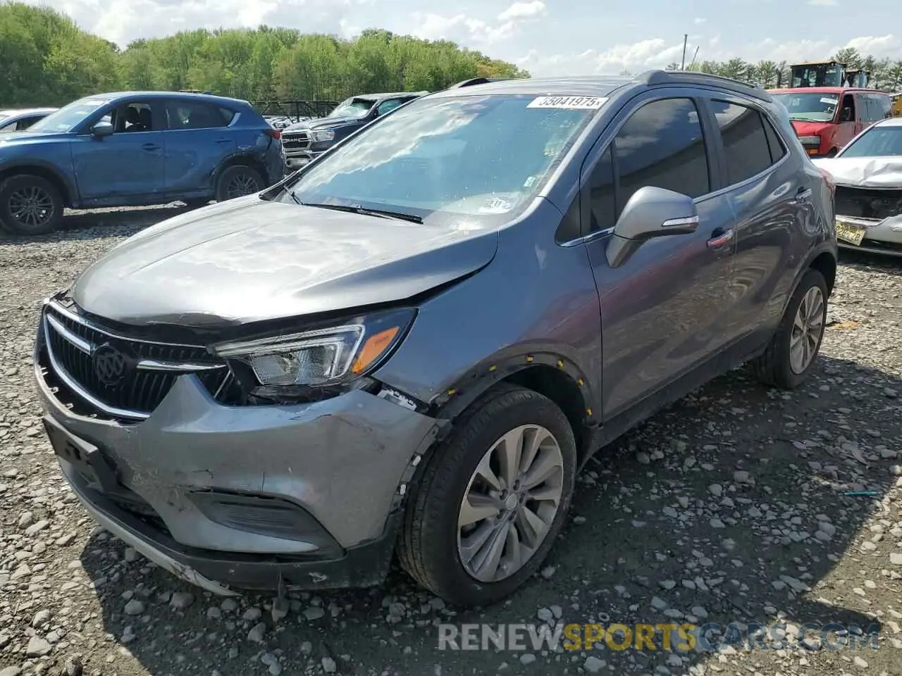 1 Photograph of a damaged car KL4CJESB8KB739964 BUICK ENCORE 2019