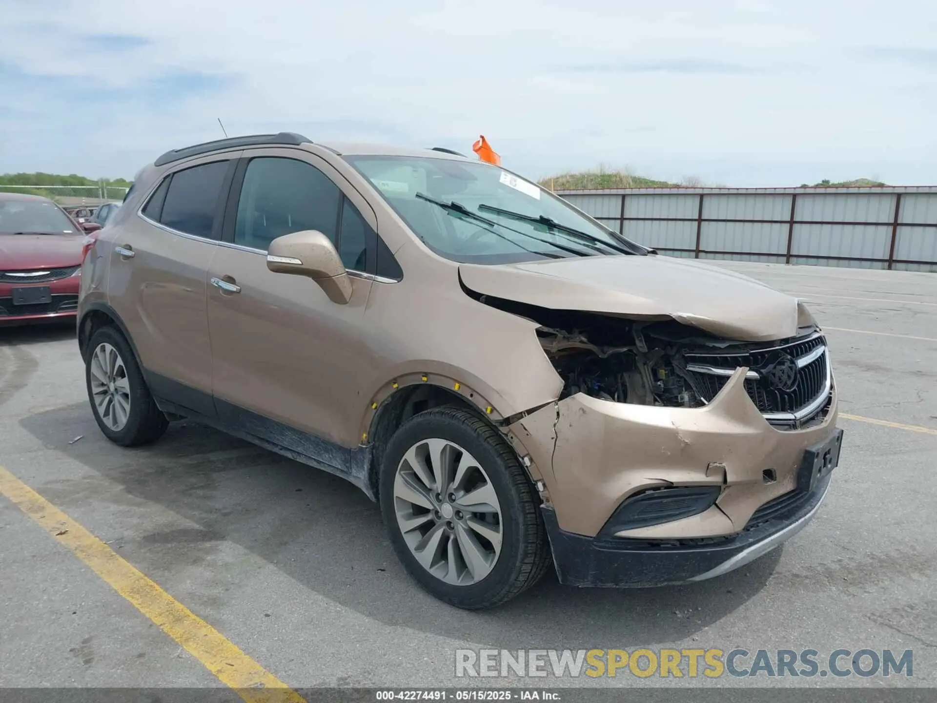 1 Photograph of a damaged car KL4CJESBXKB847051 BUICK ENCORE 2019