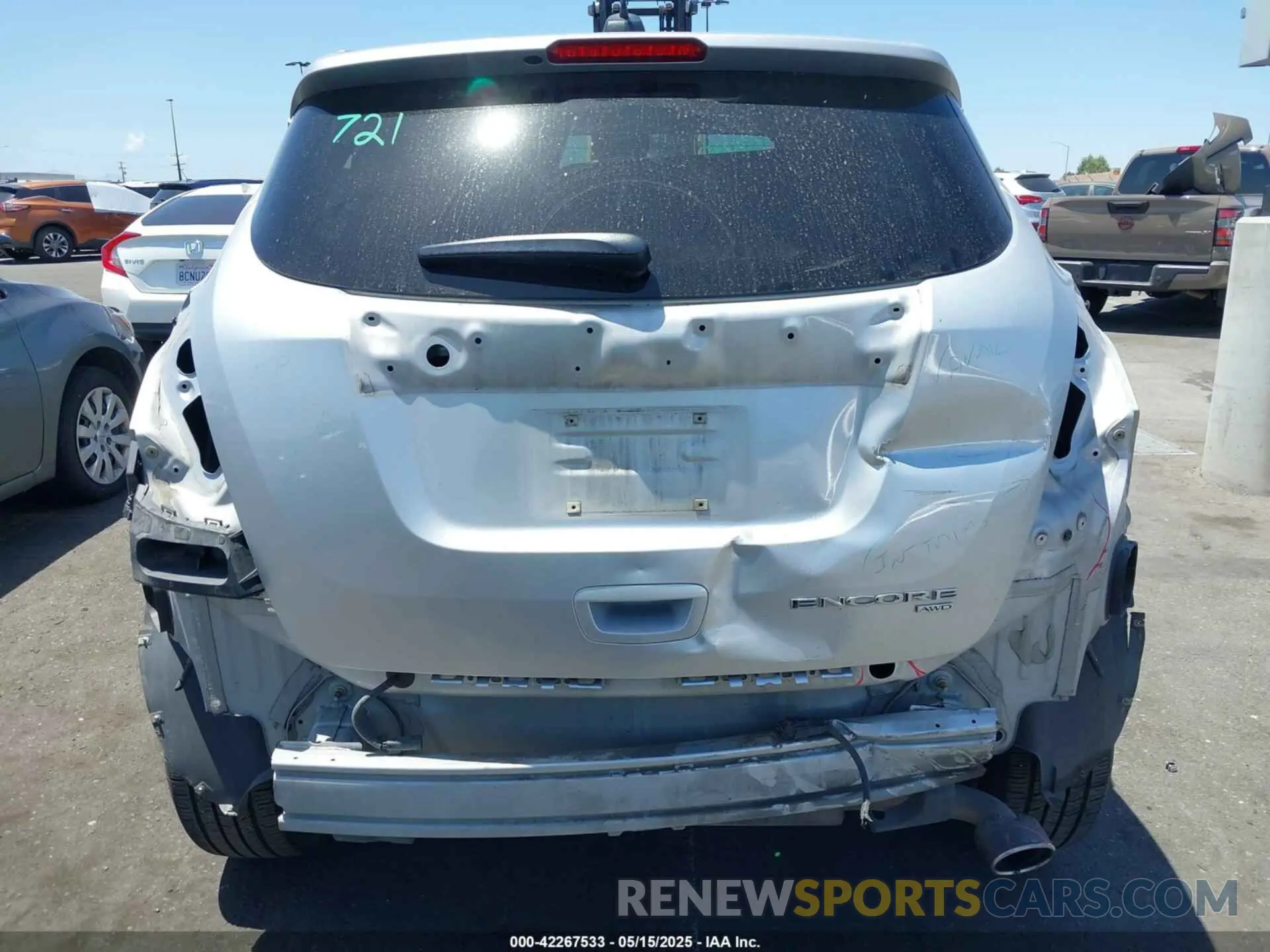 17 Фотография поврежденного автомобиля KL4CJGSM2KB790132 BUICK ENCORE 2019