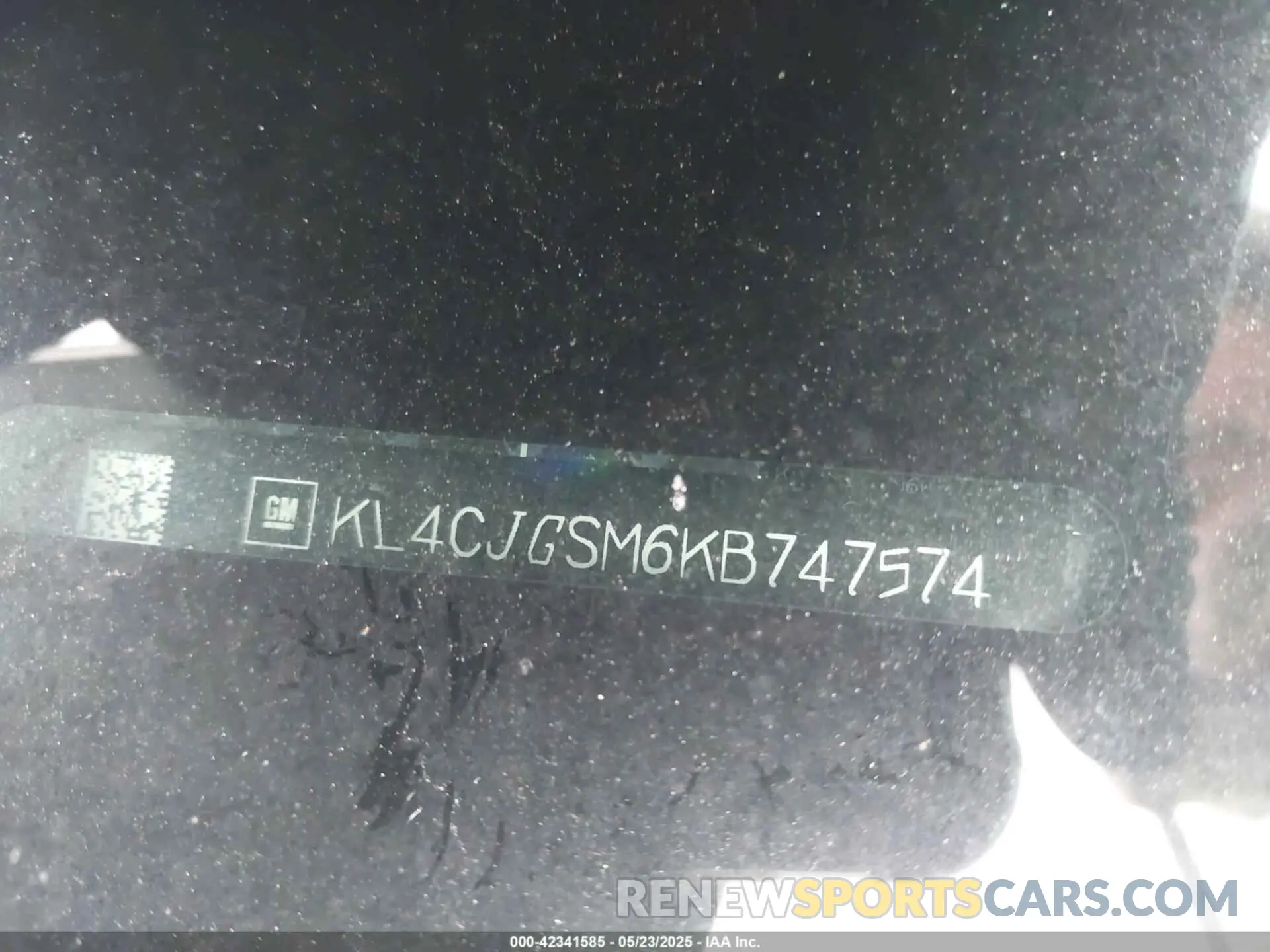 12 Фотография поврежденного автомобиля KL4CJGSM6KB747574 BUICK ENCORE 2019