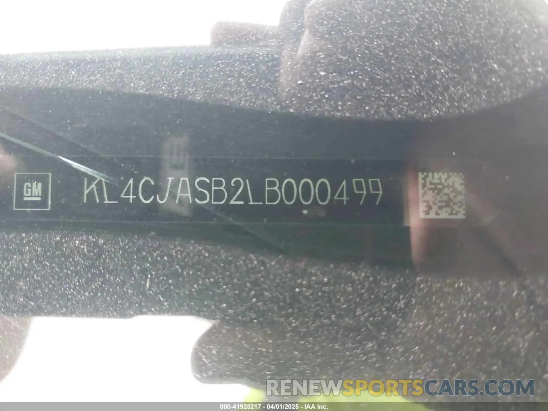 9 Фотография поврежденного автомобиля KL4CJASB2LB000499 BUICK ENCORE 2020
