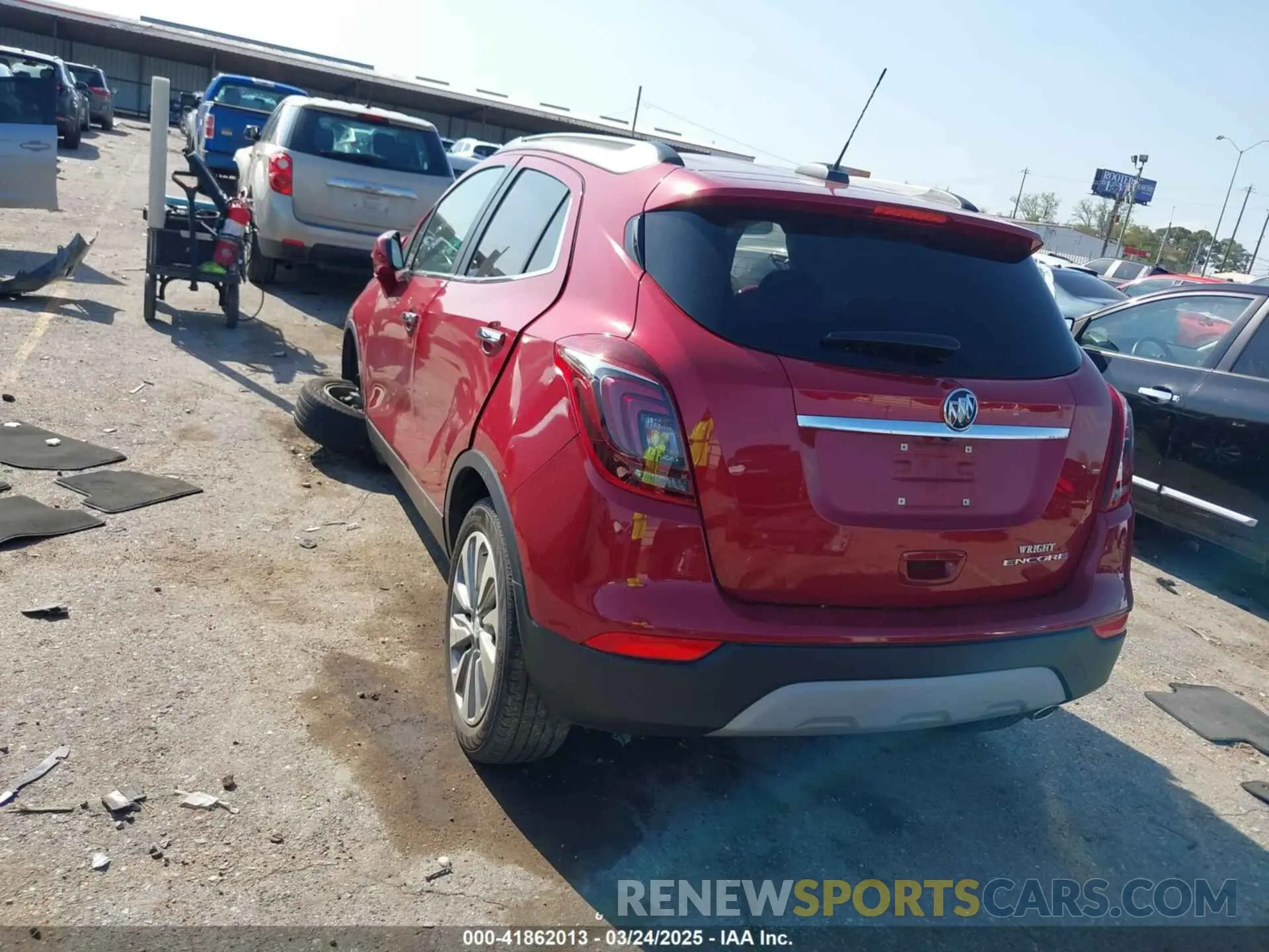 3 Фотография поврежденного автомобиля KL4CJASB2LB067068 BUICK ENCORE 2020