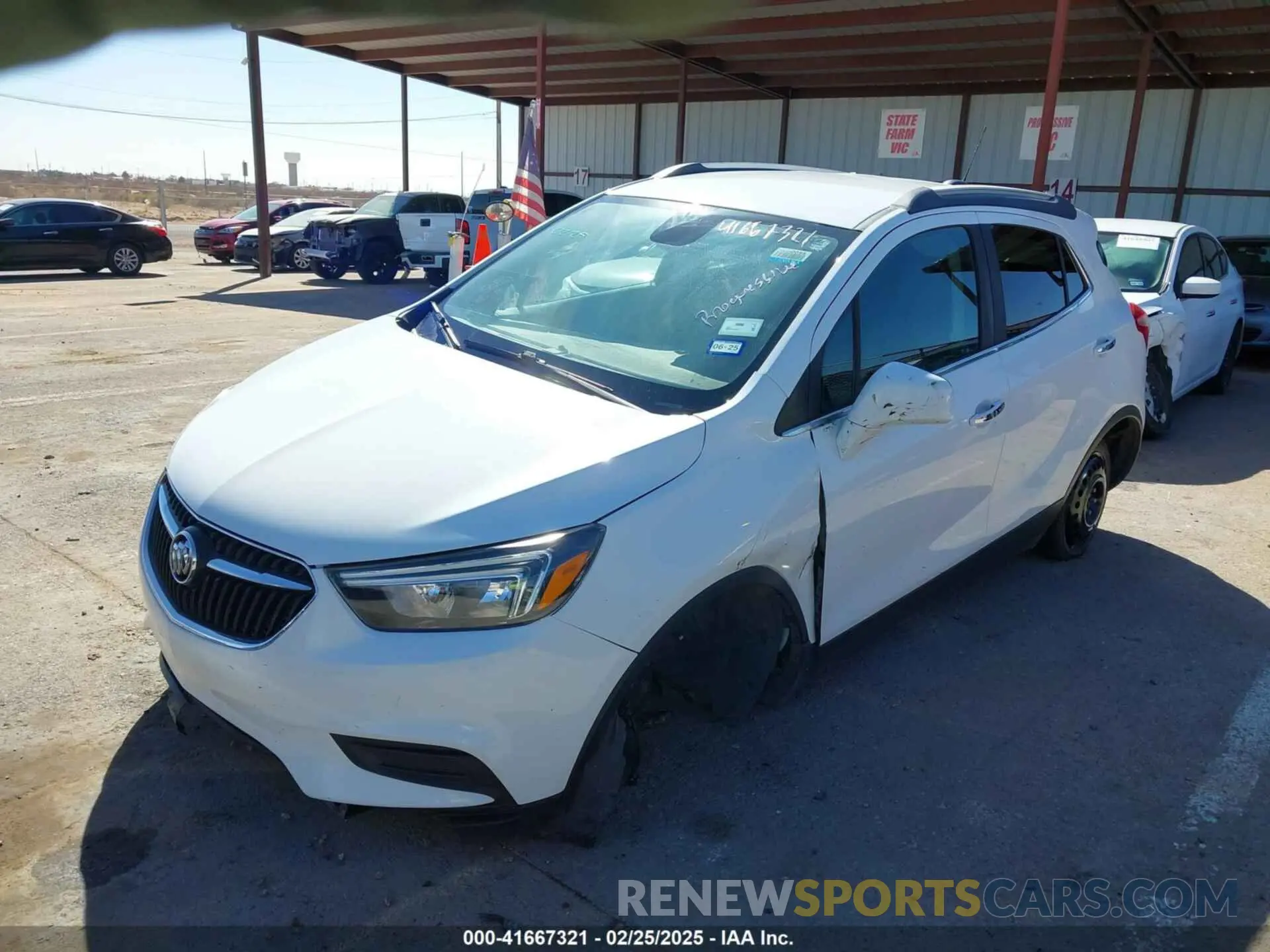 6 Фотография поврежденного автомобиля KL4CJASB3LB028117 BUICK ENCORE 2020