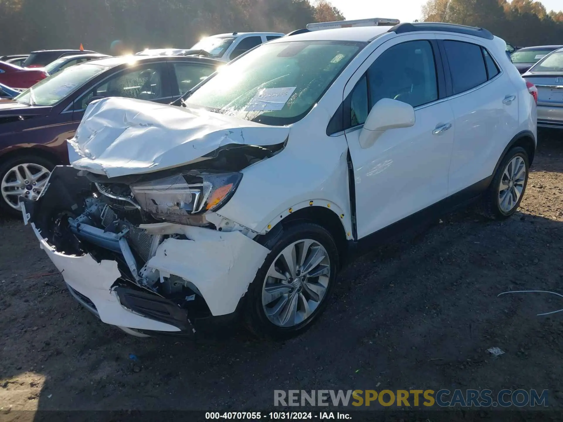 2 Фотография поврежденного автомобиля KL4CJASB4LB093333 BUICK ENCORE 2020
