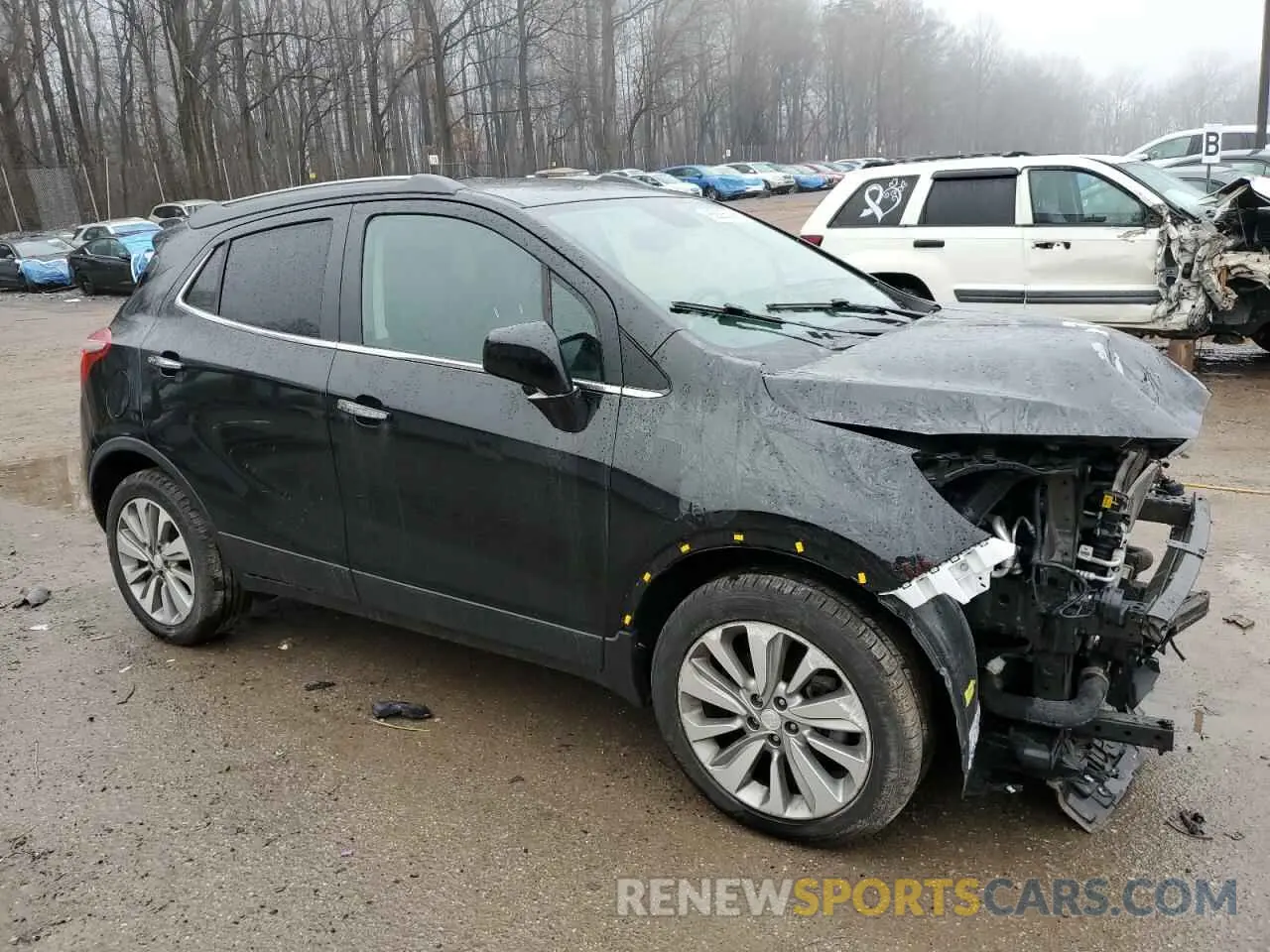 4 Фотография поврежденного автомобиля KL4CJASB8LB057175 BUICK ENCORE 2020