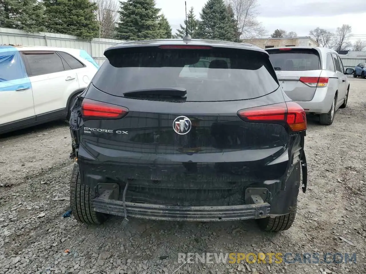 6 Фотография поврежденного автомобиля KL4MMCSL6LB127482 BUICK ENCORE 2020