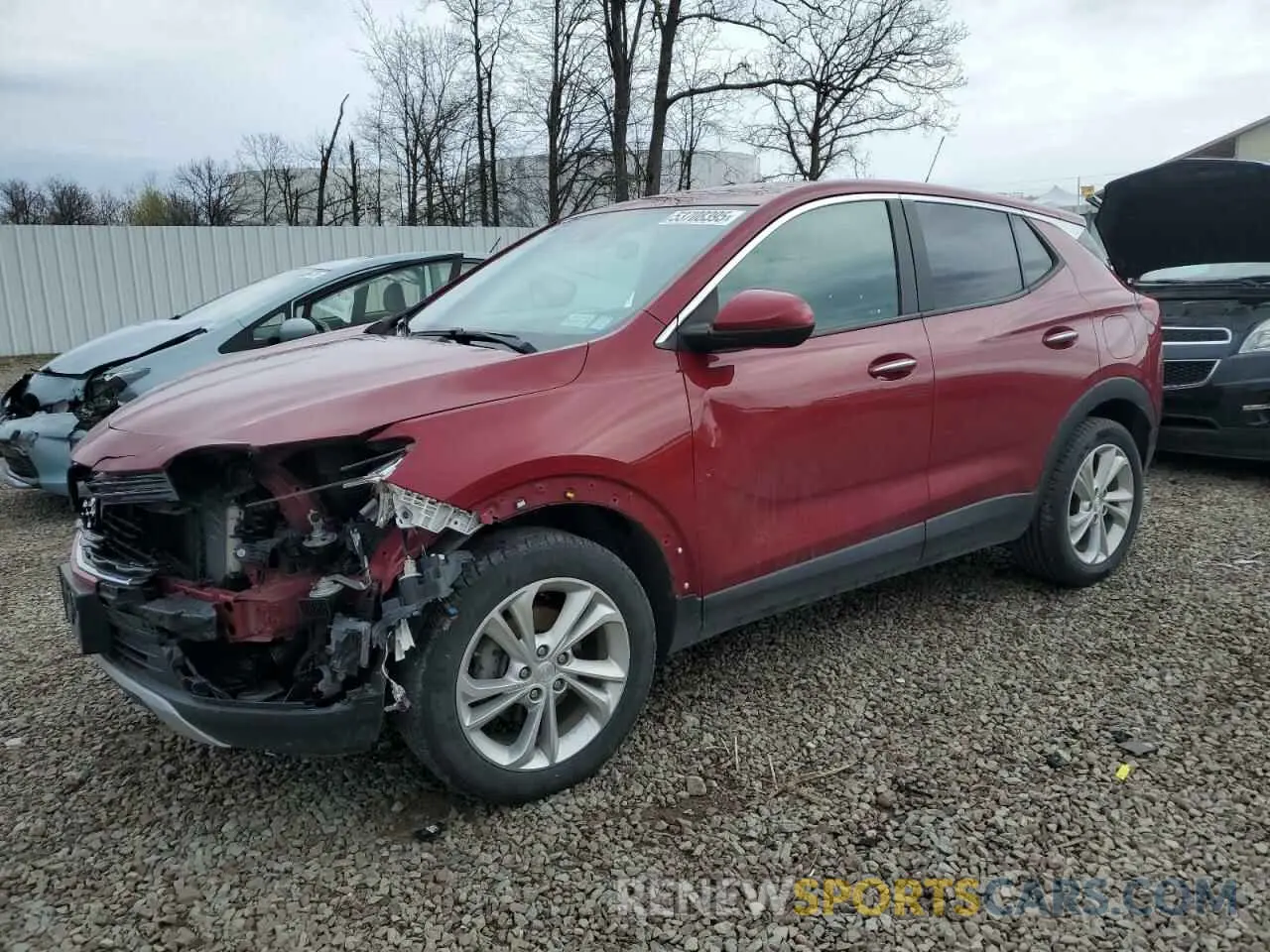 1 Photograph of a damaged car KL4MMCSL8LB116726 BUICK ENCORE 2020