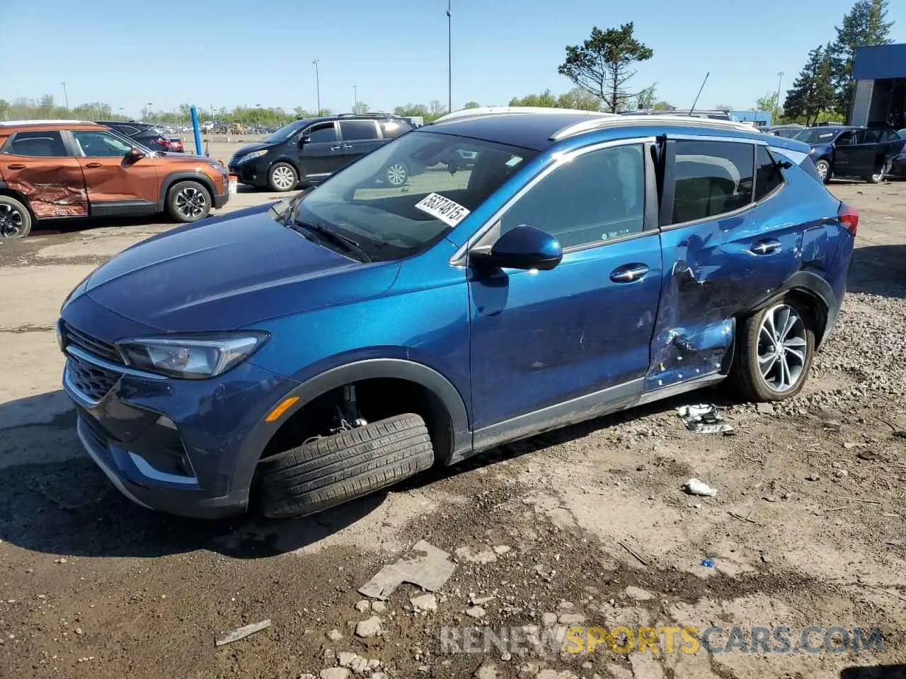 1 Фотография поврежденного автомобиля KL4MMDSLXLB123196 BUICK ENCORE 2020