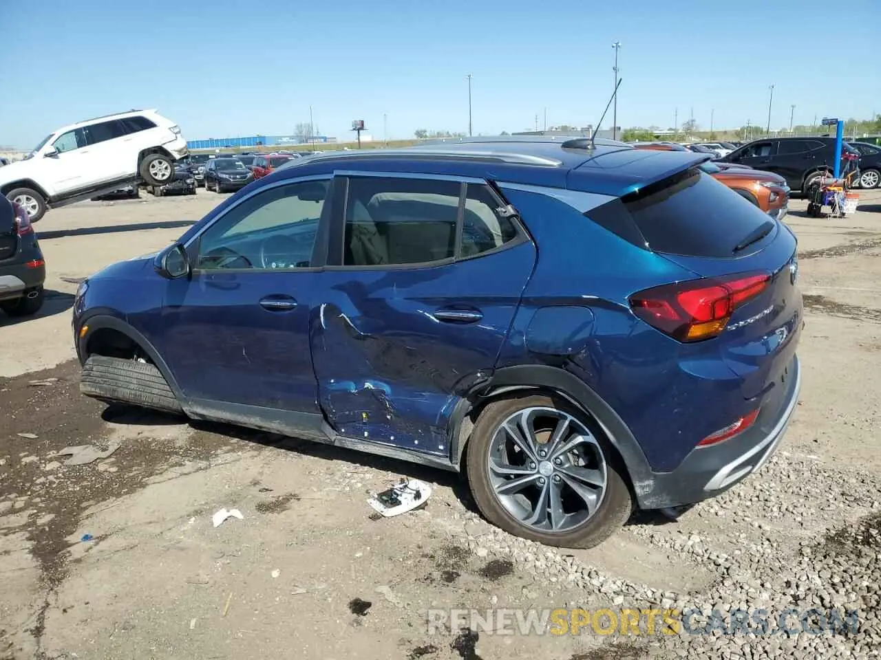 2 Фотография поврежденного автомобиля KL4MMDSLXLB123196 BUICK ENCORE 2020