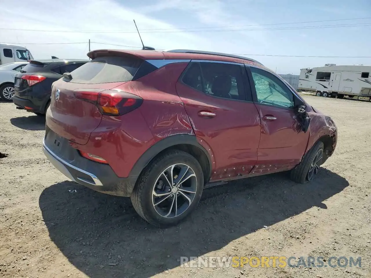 3 Фотография поврежденного автомобиля KL4MMGSL8LB117947 BUICK ENCORE 2020