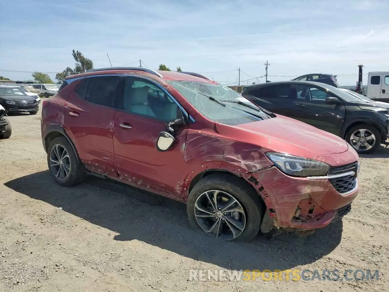 4 Фотография поврежденного автомобиля KL4MMGSL8LB117947 BUICK ENCORE 2020
