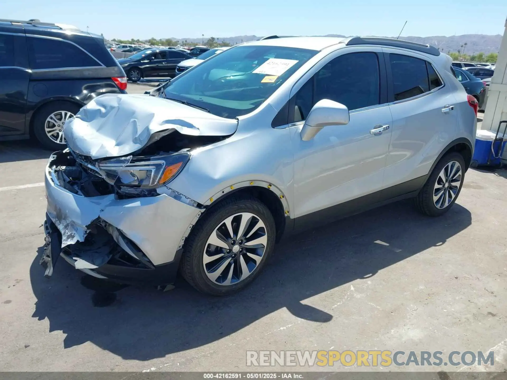 2 Фотография поврежденного автомобиля KL4CJASB3MB311182 BUICK ENCORE 2021