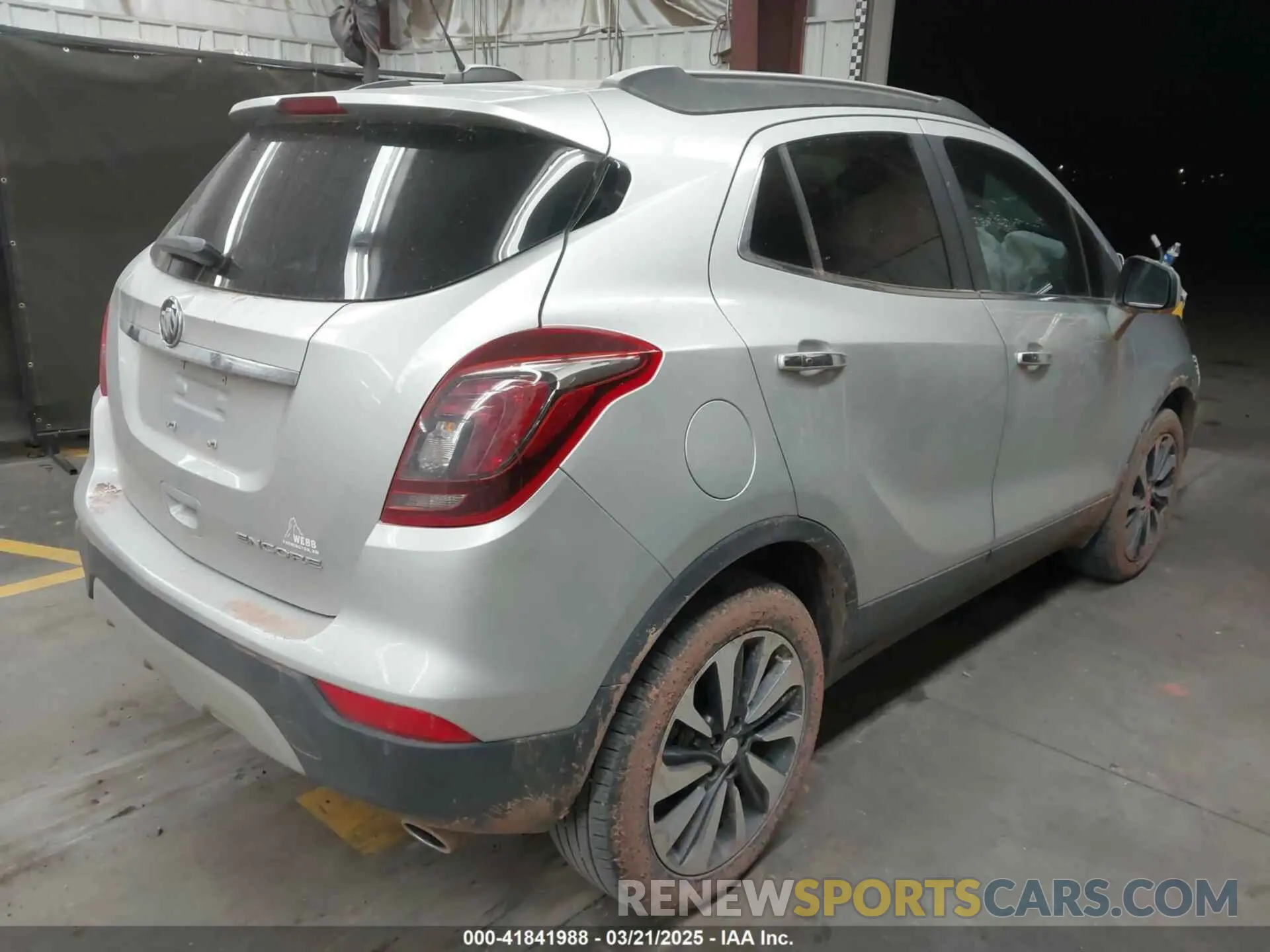 4 Фотография поврежденного автомобиля KL4CJASB6MB309930 BUICK ENCORE 2021