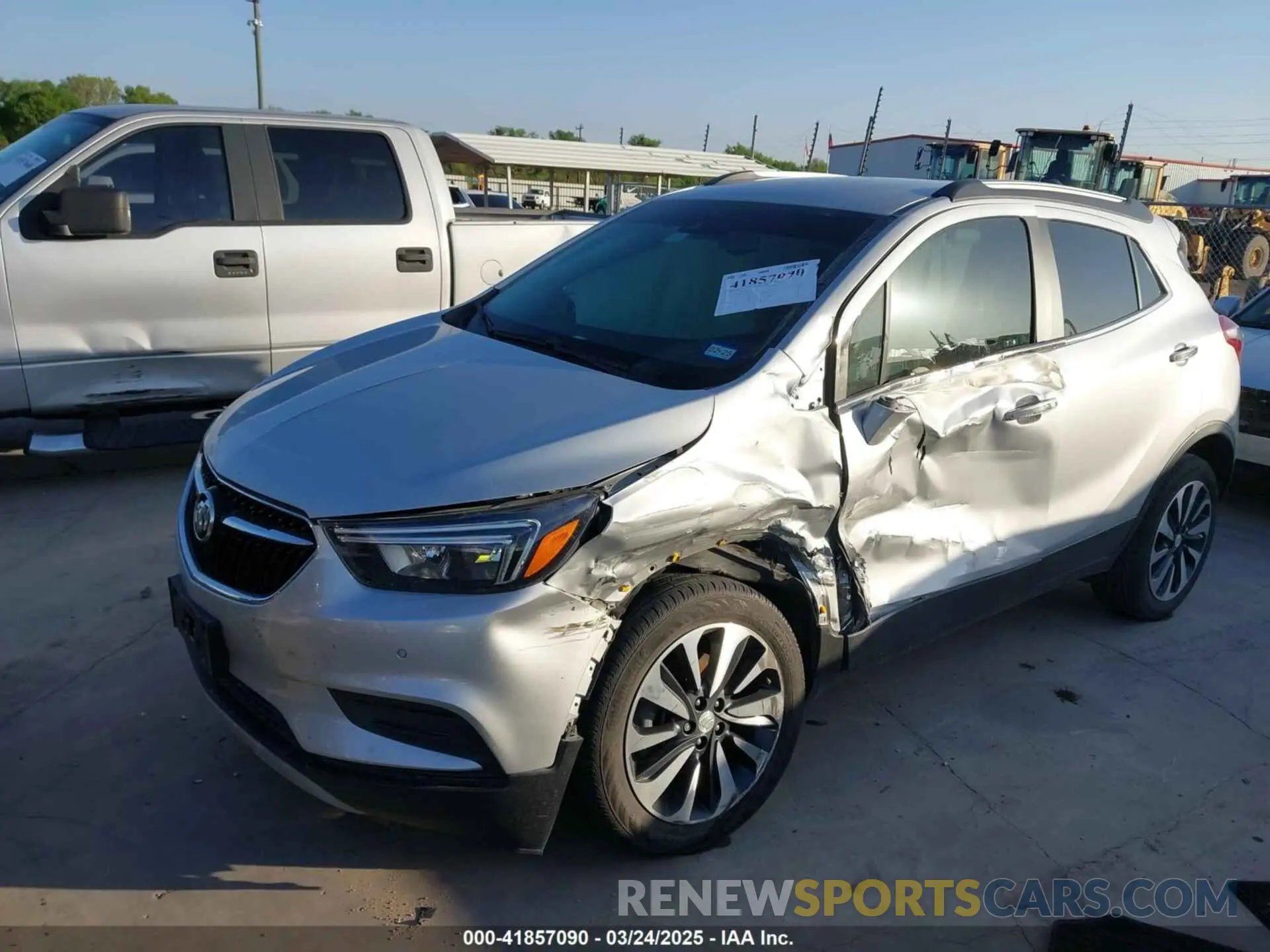 2 Фотография поврежденного автомобиля KL4CJASBXMB312202 BUICK ENCORE 2021