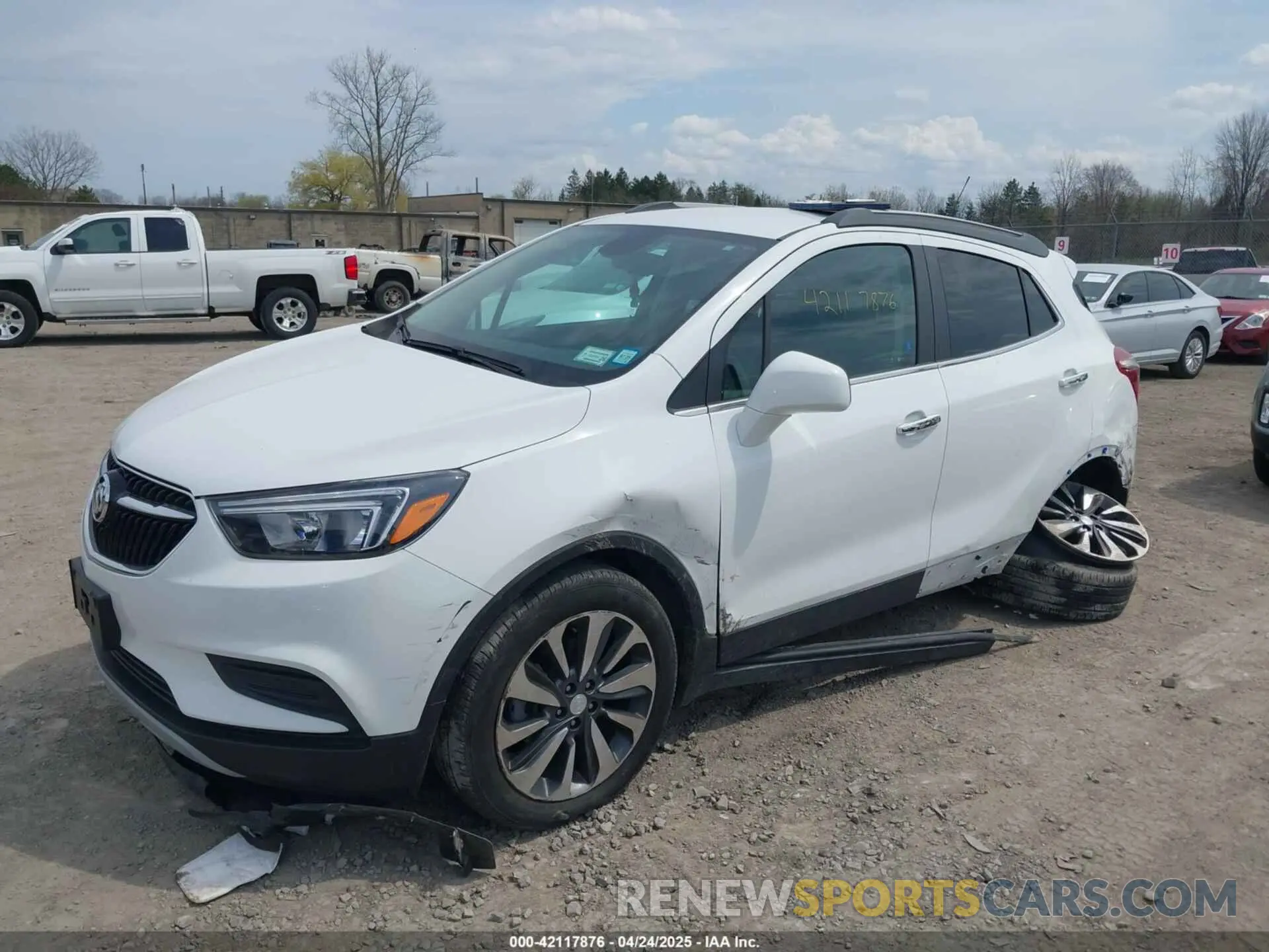 2 Фотография поврежденного автомобиля KL4CJESB3MB331438 BUICK ENCORE 2021