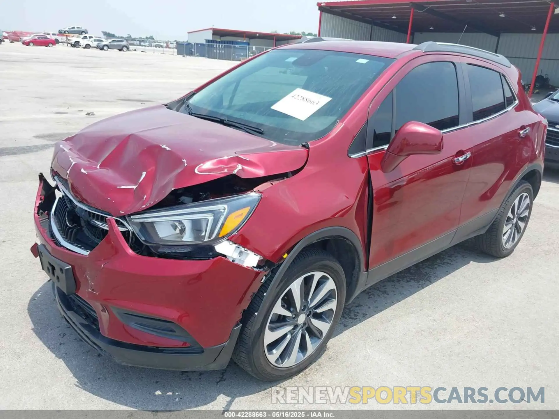 2 Фотография поврежденного автомобиля KL4CJESM0MB374359 BUICK ENCORE 2021