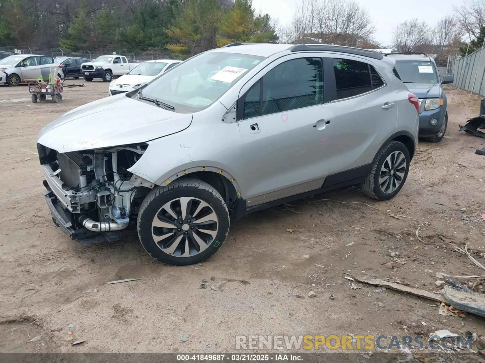 2 Фотография поврежденного автомобиля KL4CJESM6MB372518 BUICK ENCORE 2021